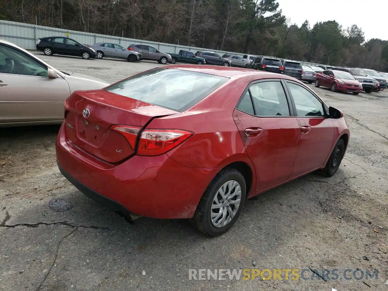 4 Photograph of a damaged car 5YFBURHE6KP896556 TOYOTA COROLLA 2019