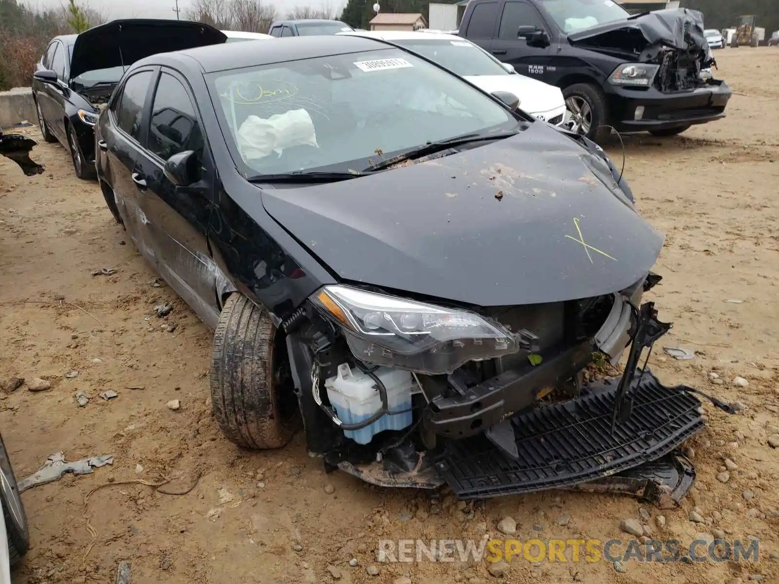 1 Photograph of a damaged car 5YFBURHE6KP896685 TOYOTA COROLLA 2019