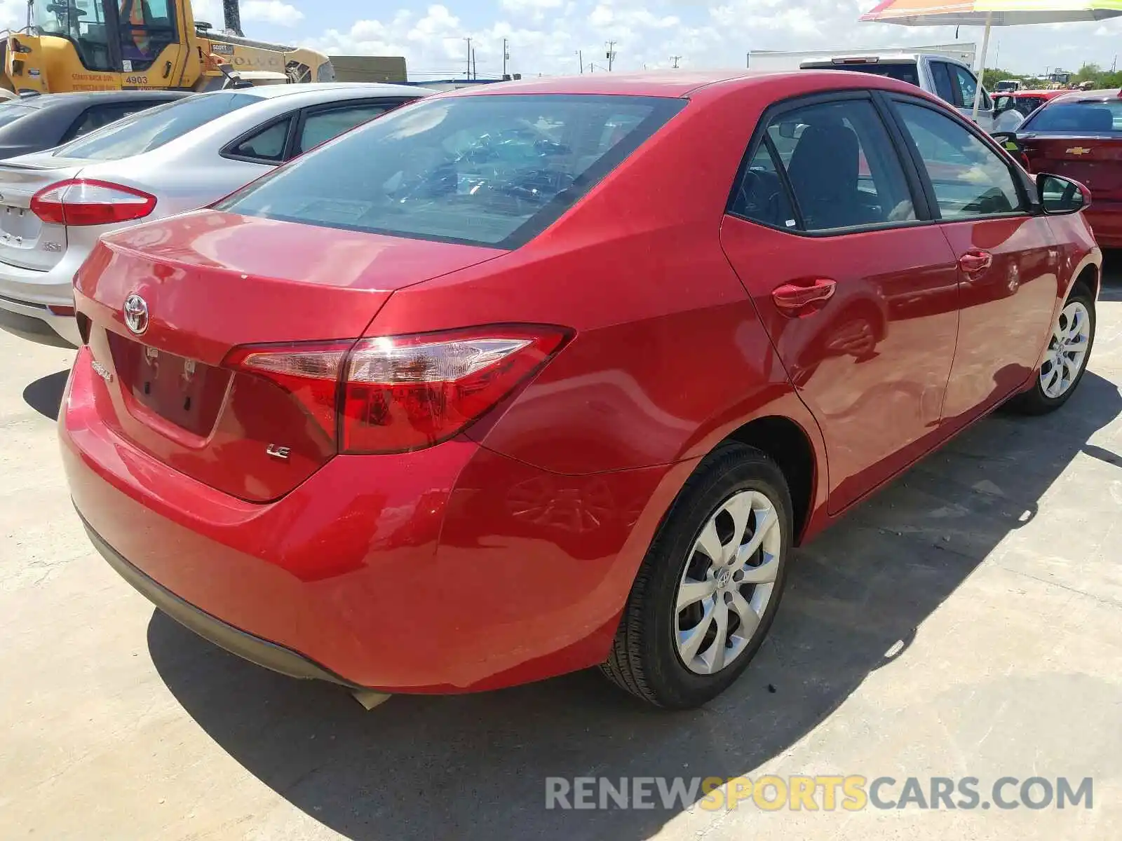 4 Photograph of a damaged car 5YFBURHE6KP896735 TOYOTA COROLLA 2019