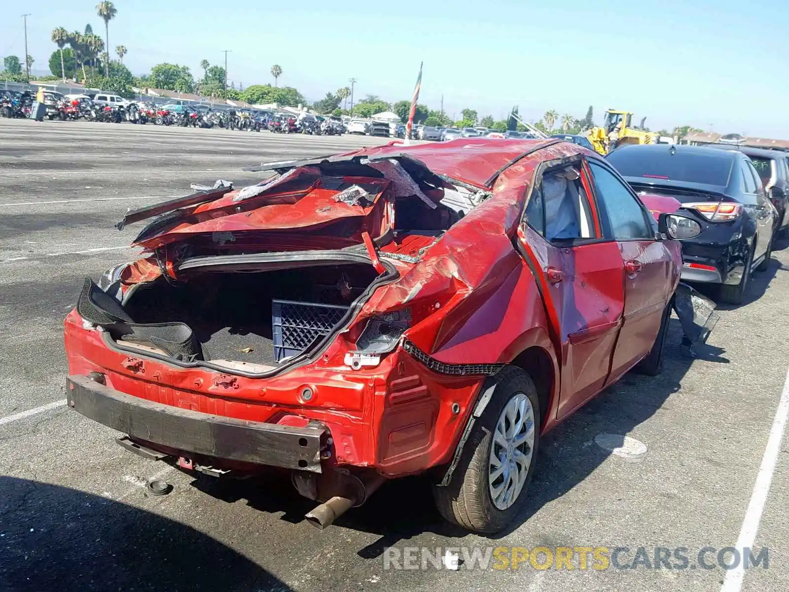 4 Photograph of a damaged car 5YFBURHE6KP897352 TOYOTA COROLLA 2019
