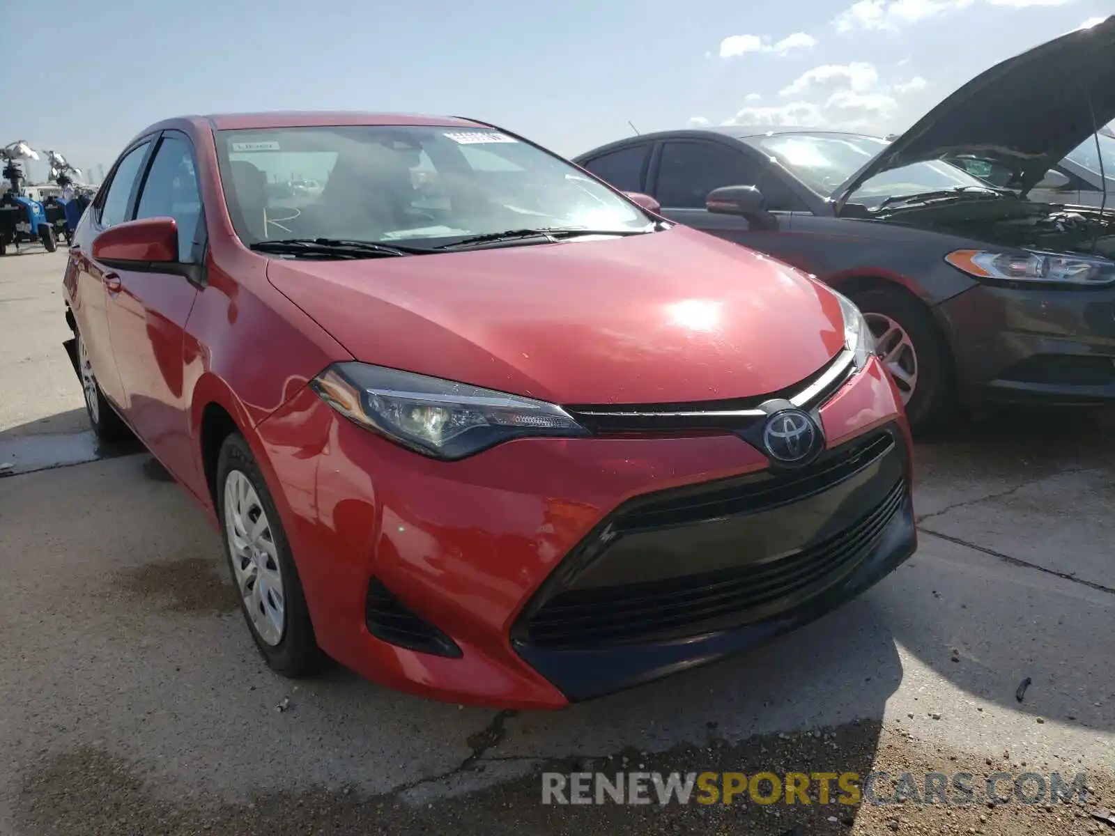 1 Photograph of a damaged car 5YFBURHE6KP897917 TOYOTA COROLLA 2019