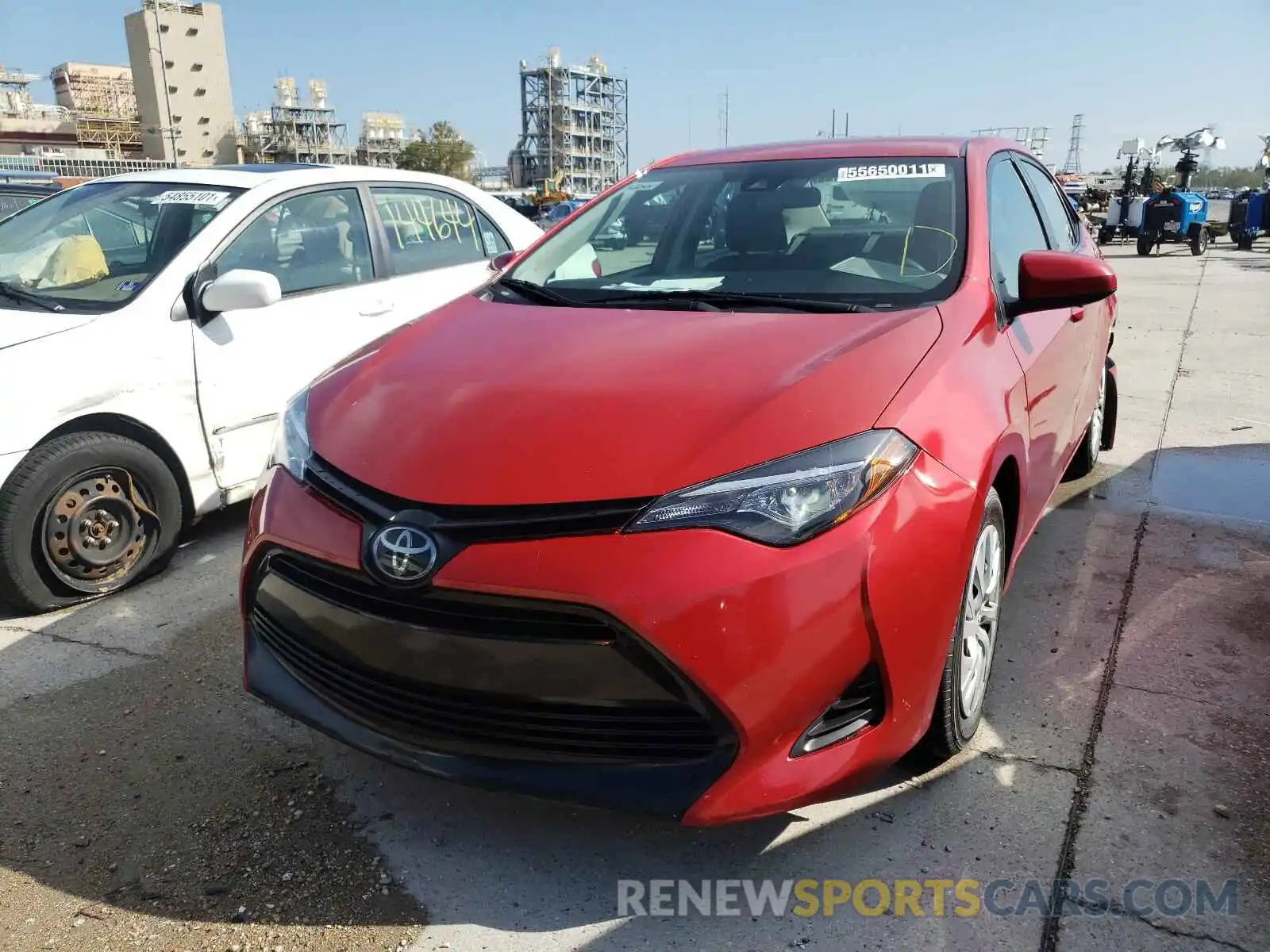 2 Photograph of a damaged car 5YFBURHE6KP897917 TOYOTA COROLLA 2019