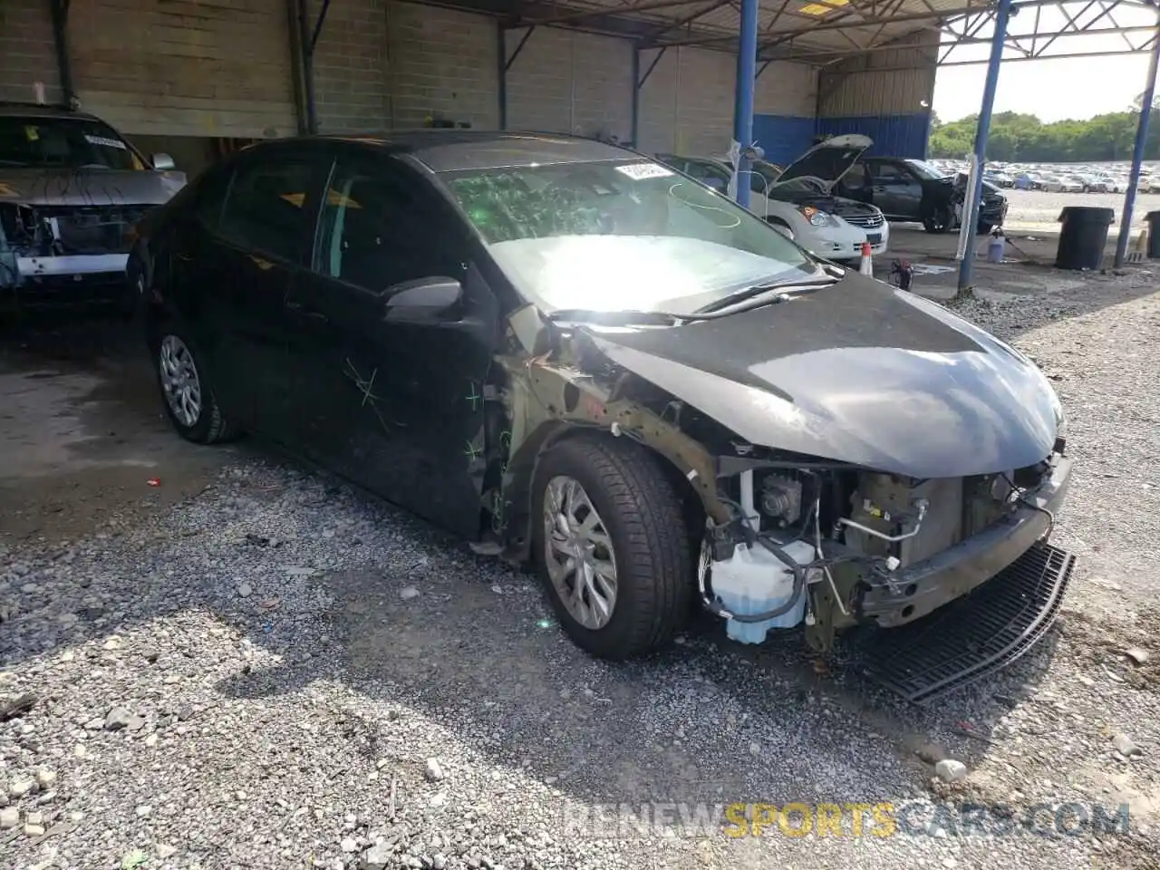 1 Photograph of a damaged car 5YFBURHE6KP897951 TOYOTA COROLLA 2019