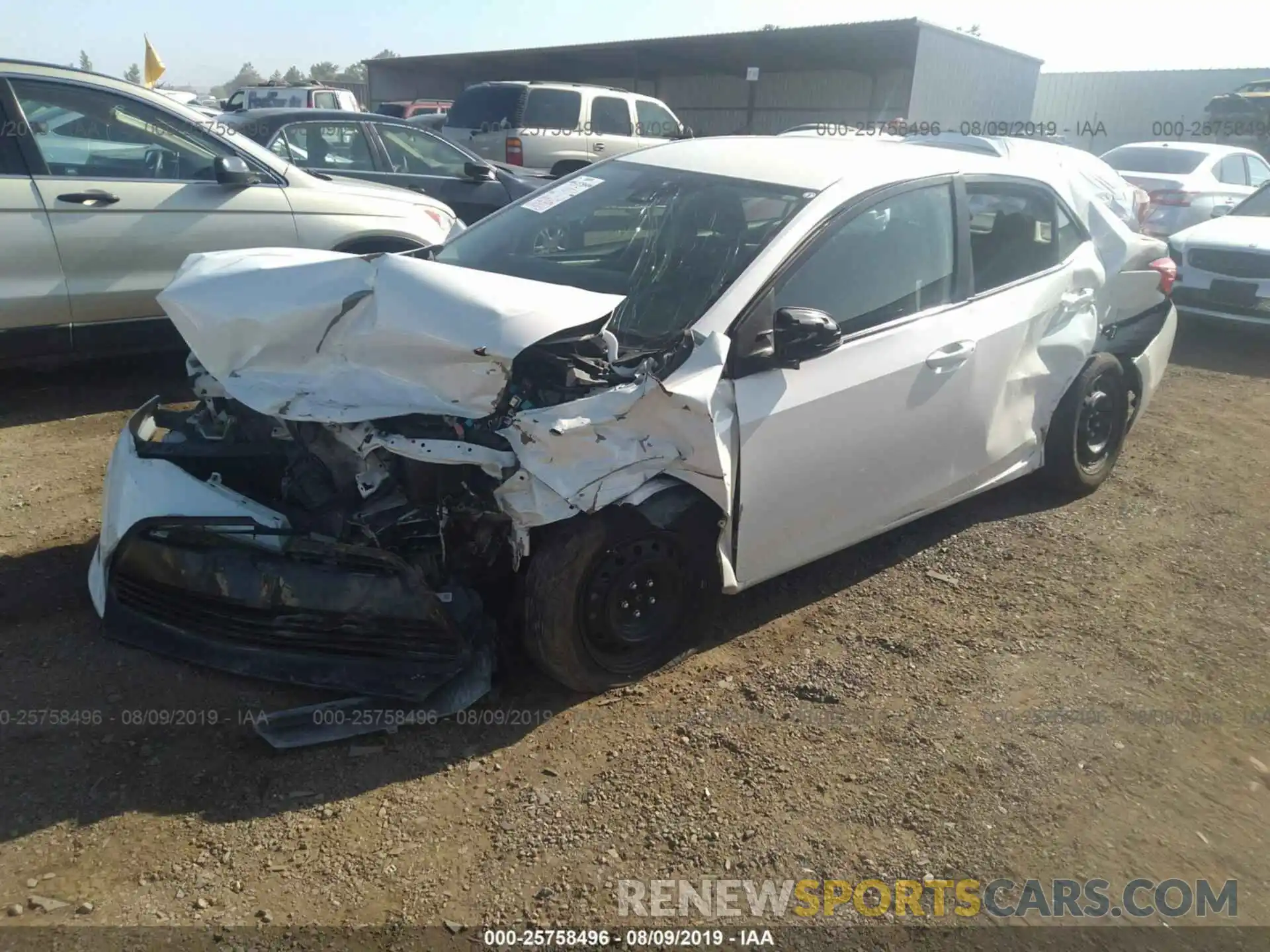 2 Photograph of a damaged car 5YFBURHE6KP898145 TOYOTA COROLLA 2019