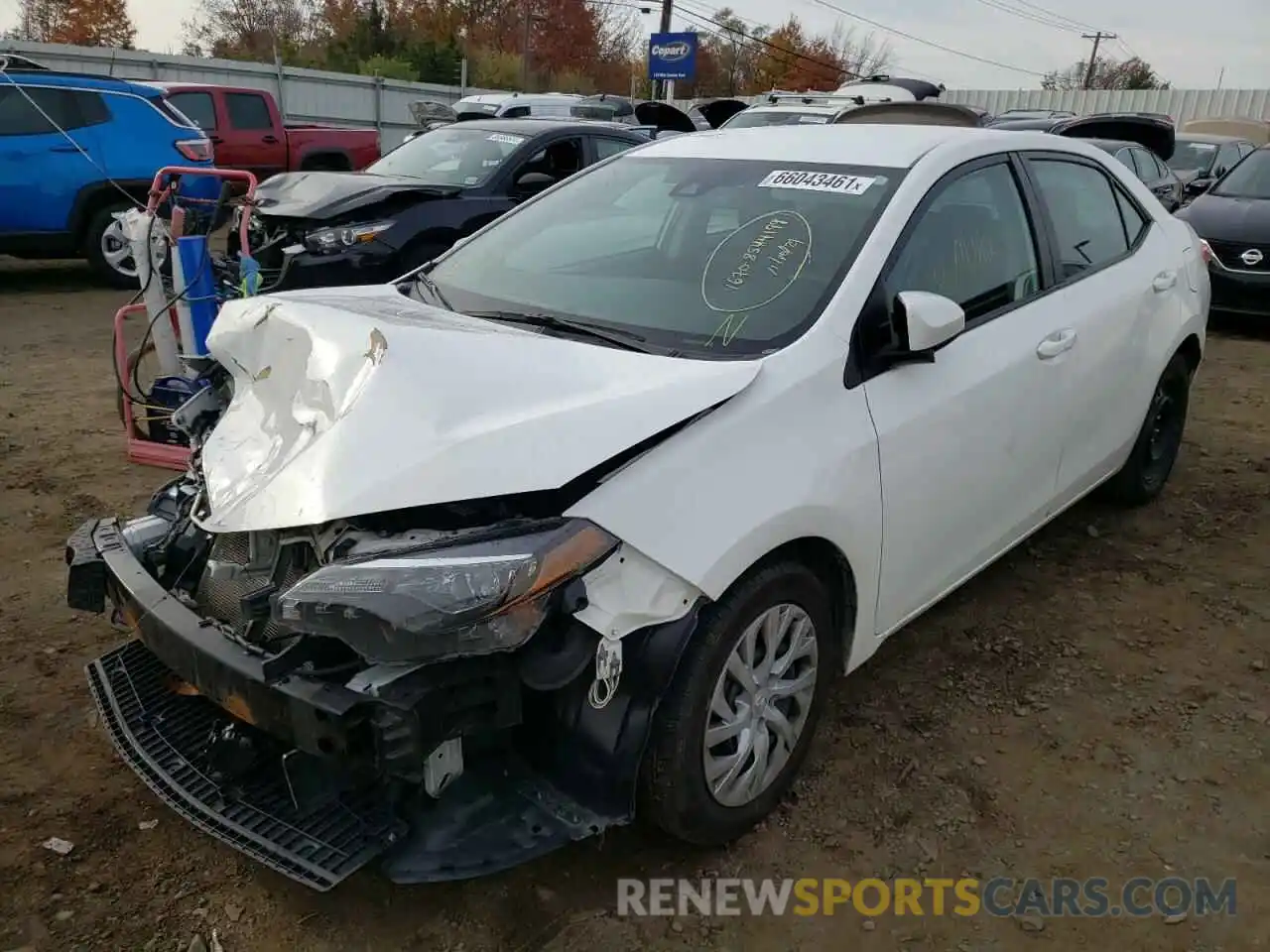 2 Photograph of a damaged car 5YFBURHE6KP898257 TOYOTA COROLLA 2019