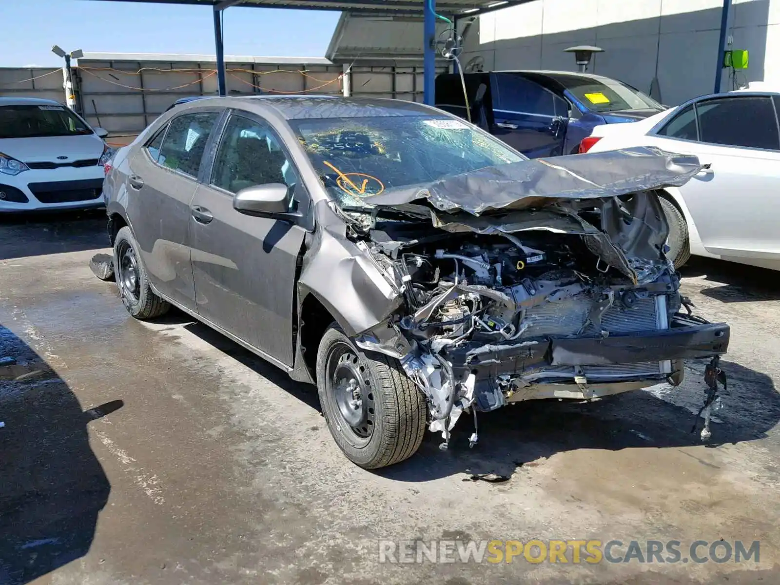 1 Photograph of a damaged car 5YFBURHE6KP898307 TOYOTA COROLLA 2019