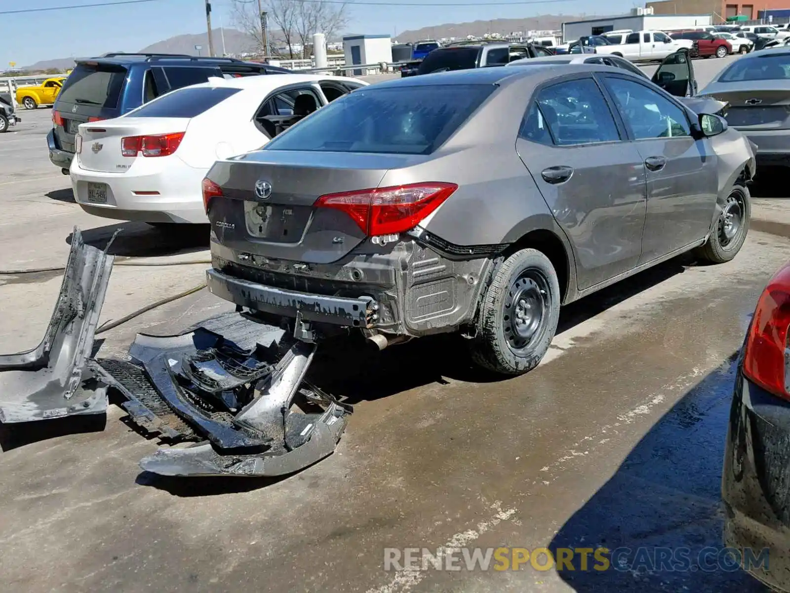 4 Photograph of a damaged car 5YFBURHE6KP898307 TOYOTA COROLLA 2019