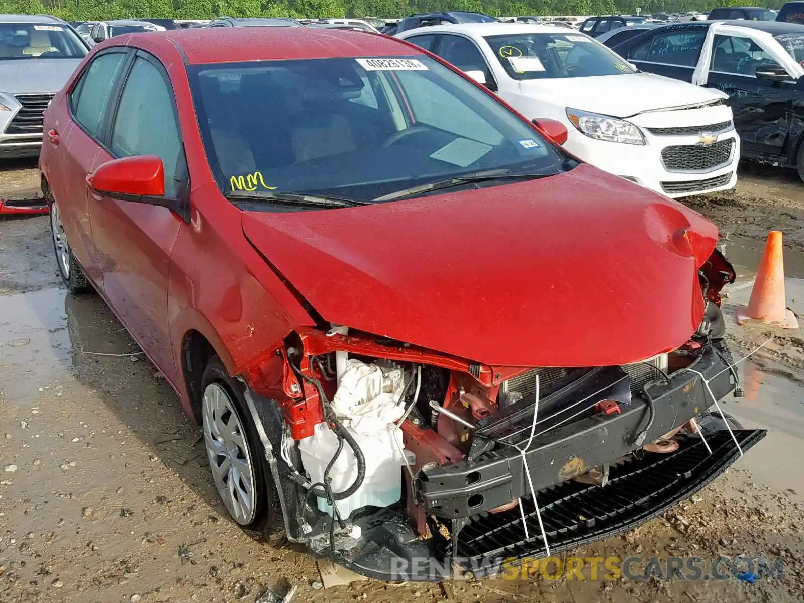 1 Photograph of a damaged car 5YFBURHE6KP898467 TOYOTA COROLLA 2019