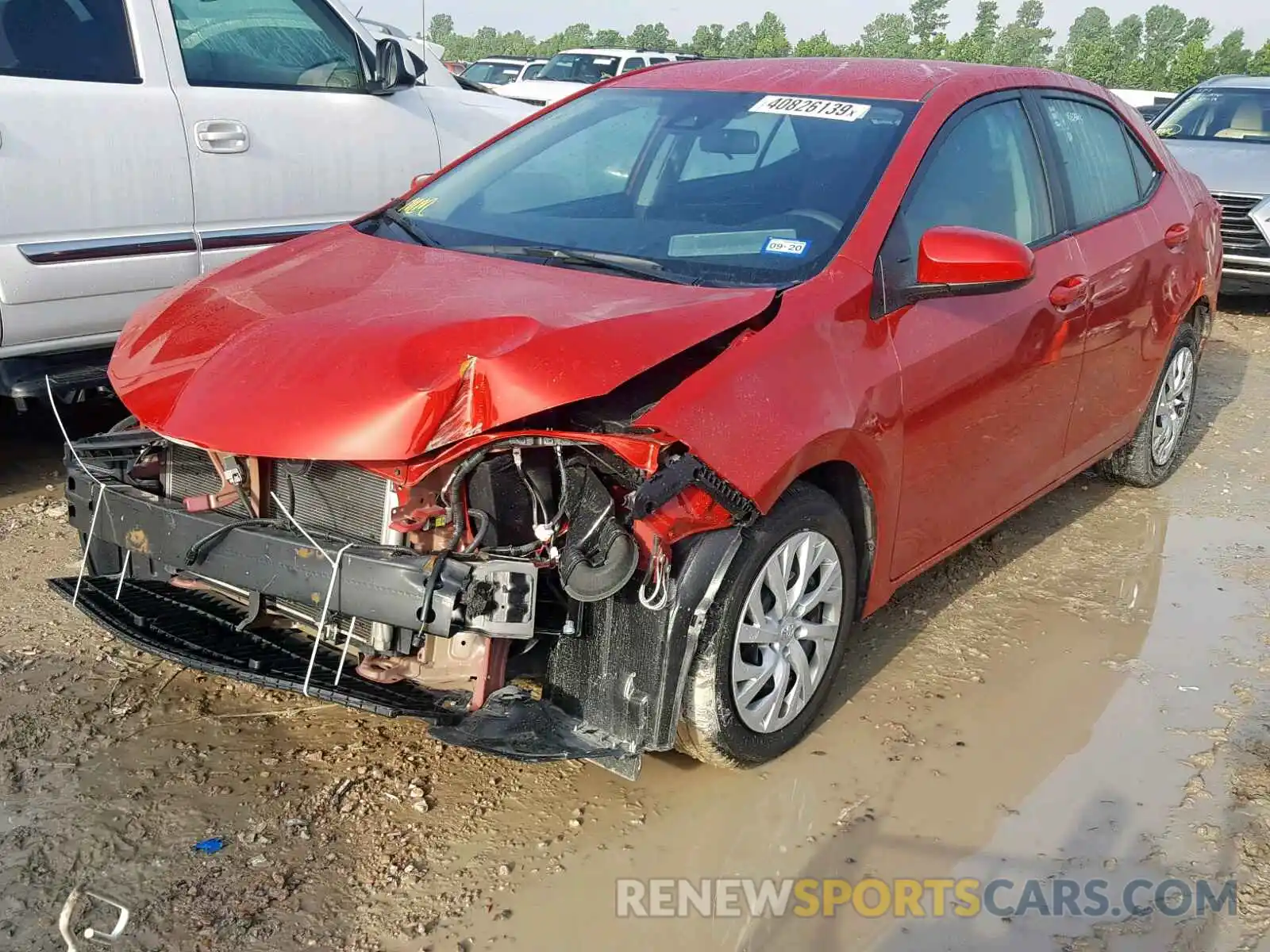2 Photograph of a damaged car 5YFBURHE6KP898467 TOYOTA COROLLA 2019