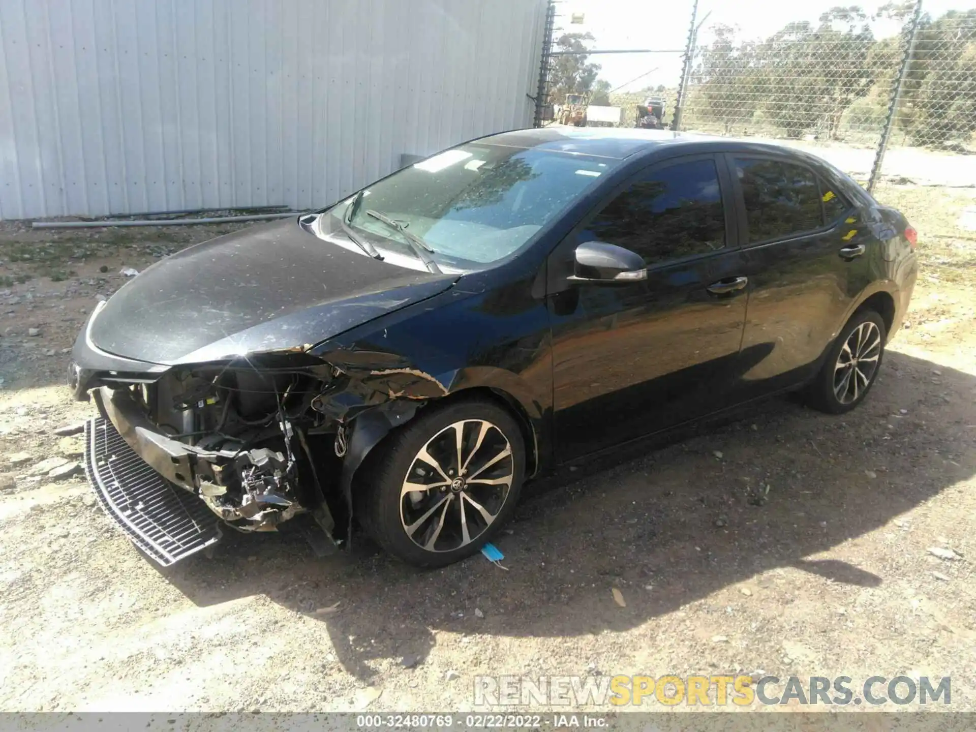 2 Photograph of a damaged car 5YFBURHE6KP899196 TOYOTA COROLLA 2019