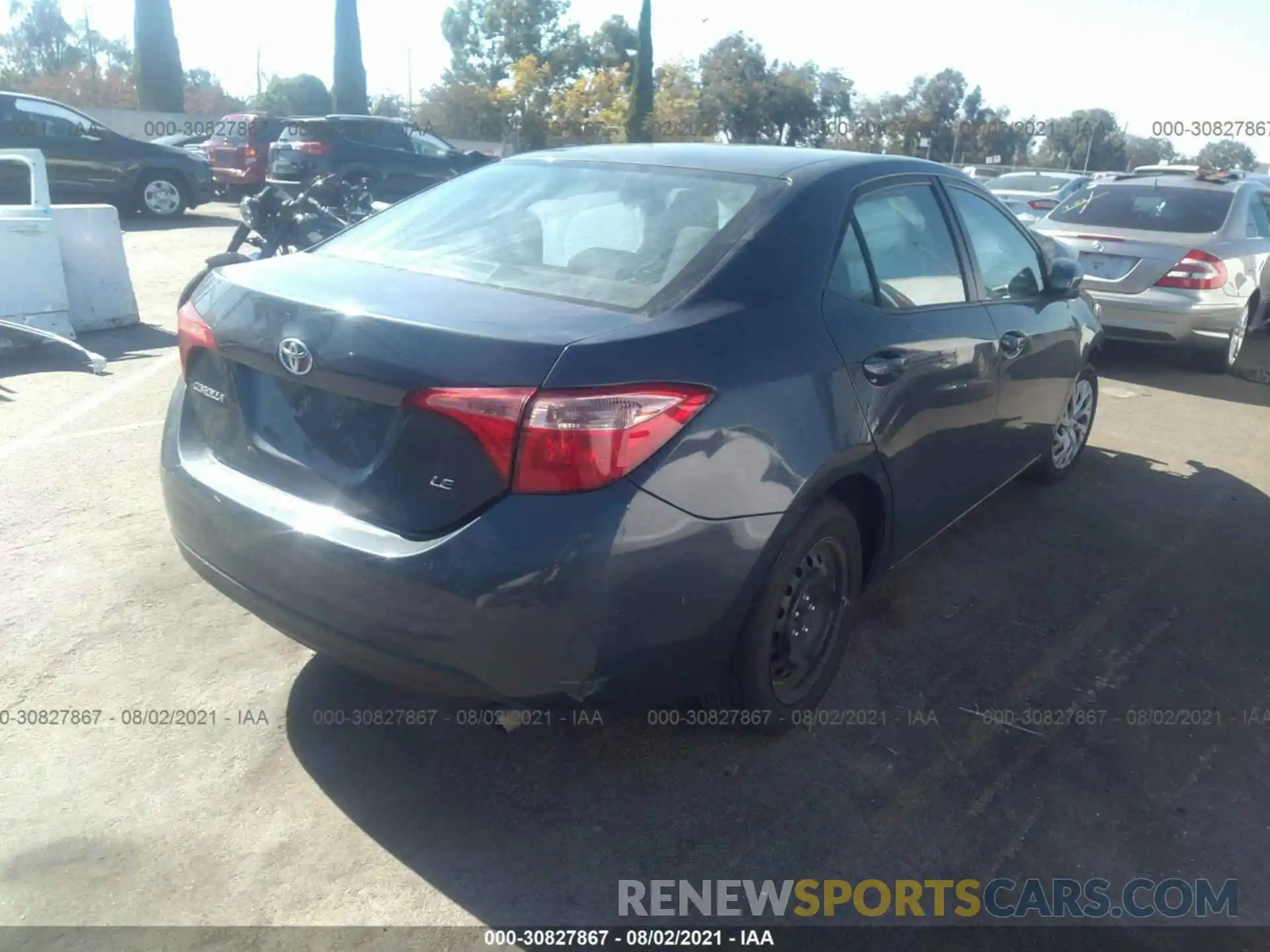 4 Photograph of a damaged car 5YFBURHE6KP899408 TOYOTA COROLLA 2019