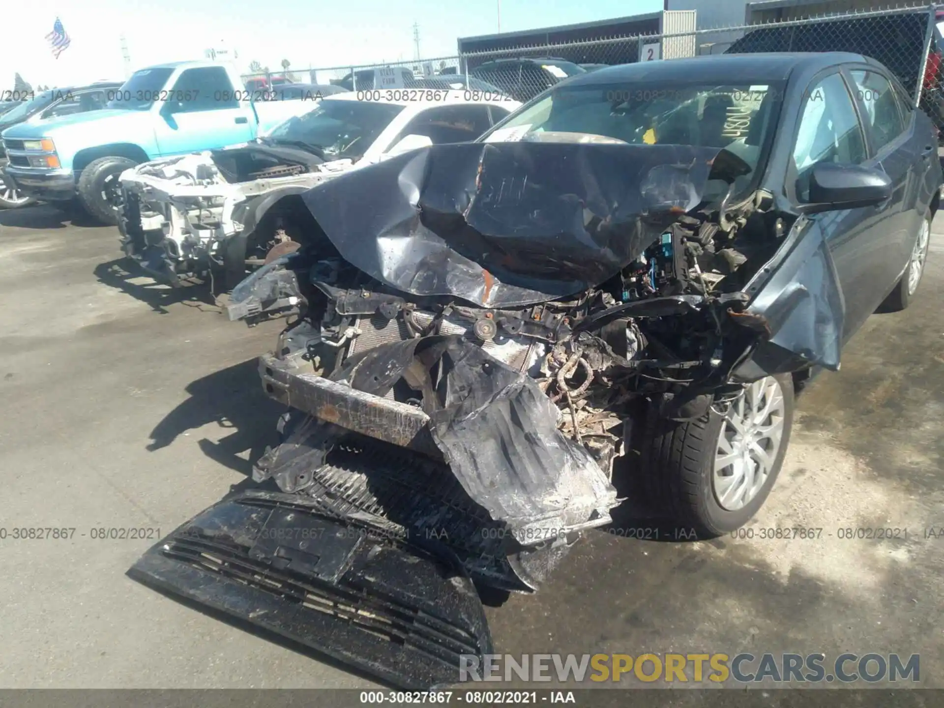 6 Photograph of a damaged car 5YFBURHE6KP899408 TOYOTA COROLLA 2019