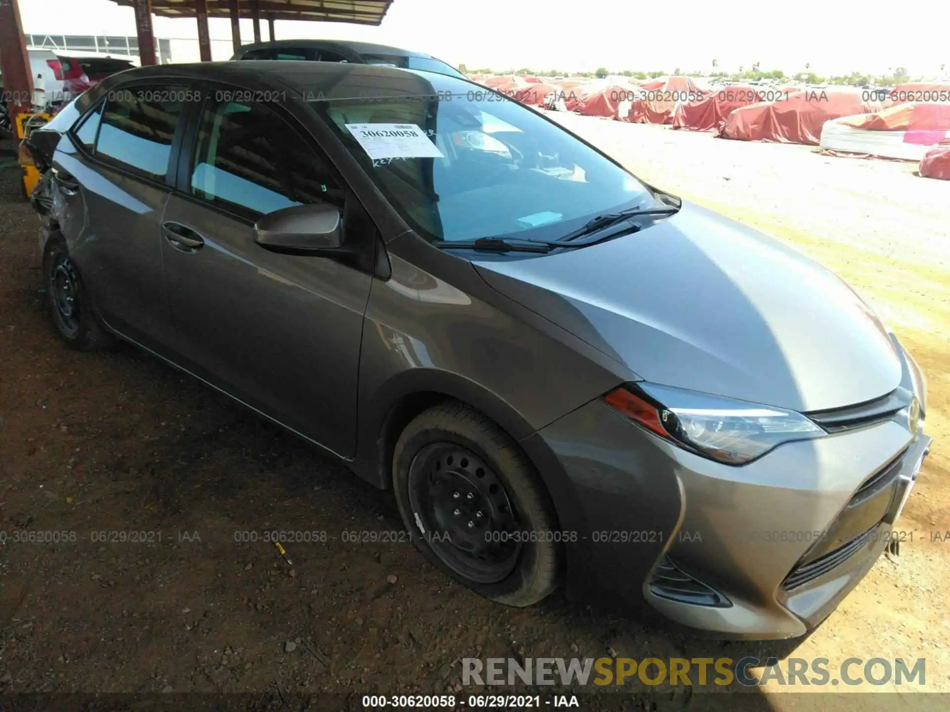 1 Photograph of a damaged car 5YFBURHE6KP899621 TOYOTA COROLLA 2019