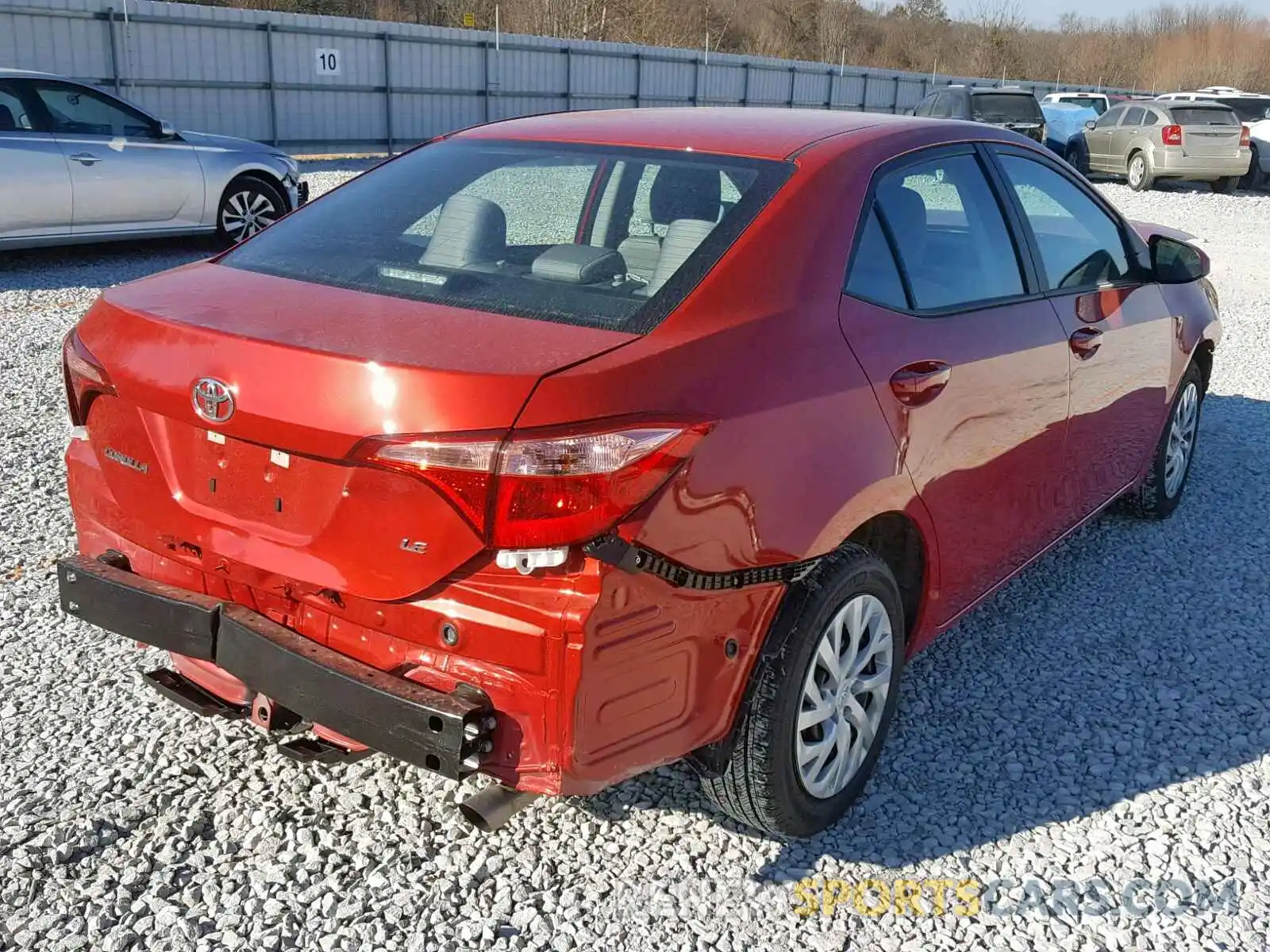 4 Photograph of a damaged car 5YFBURHE6KP899974 TOYOTA COROLLA 2019