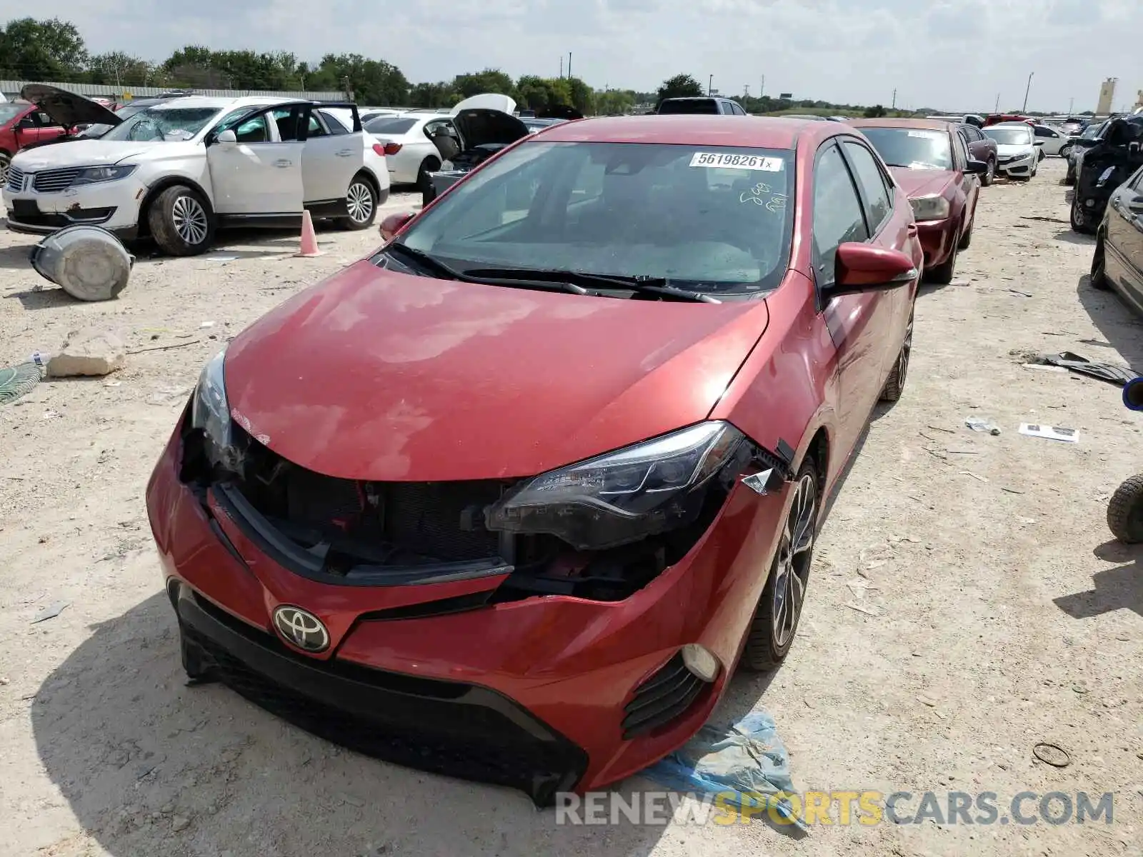 2 Photograph of a damaged car 5YFBURHE6KP899991 TOYOTA COROLLA 2019