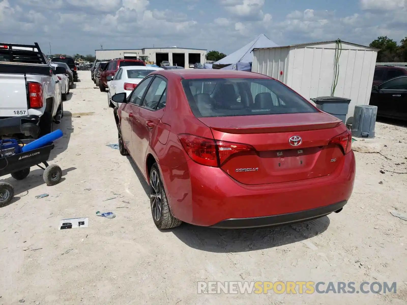 3 Photograph of a damaged car 5YFBURHE6KP899991 TOYOTA COROLLA 2019