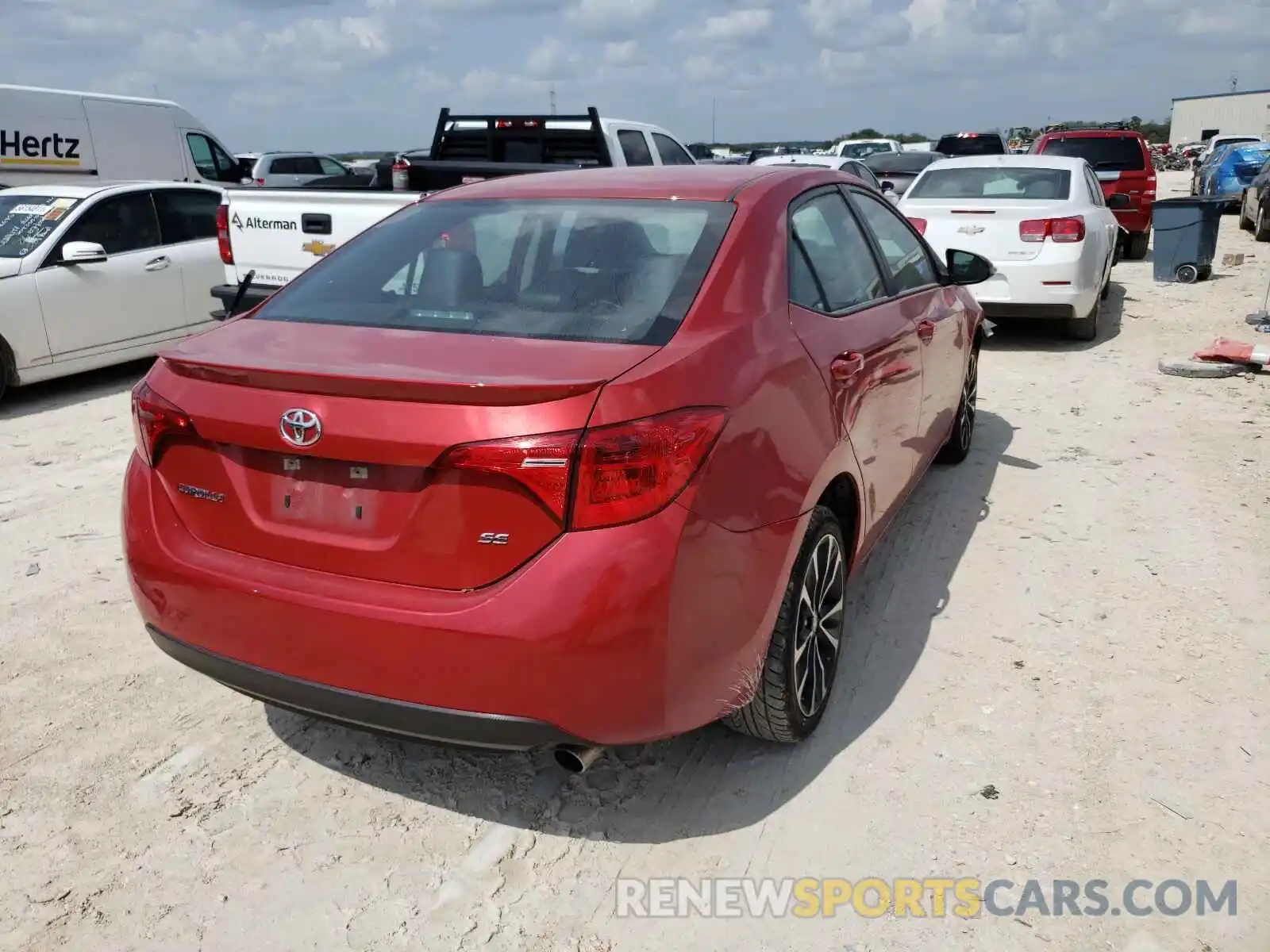 4 Photograph of a damaged car 5YFBURHE6KP899991 TOYOTA COROLLA 2019