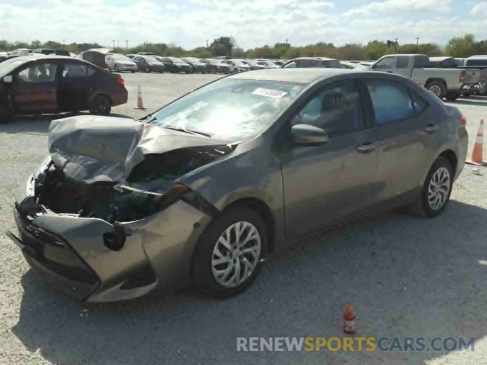 2 Photograph of a damaged car 5YFBURHE6KP900234 TOYOTA COROLLA 2019