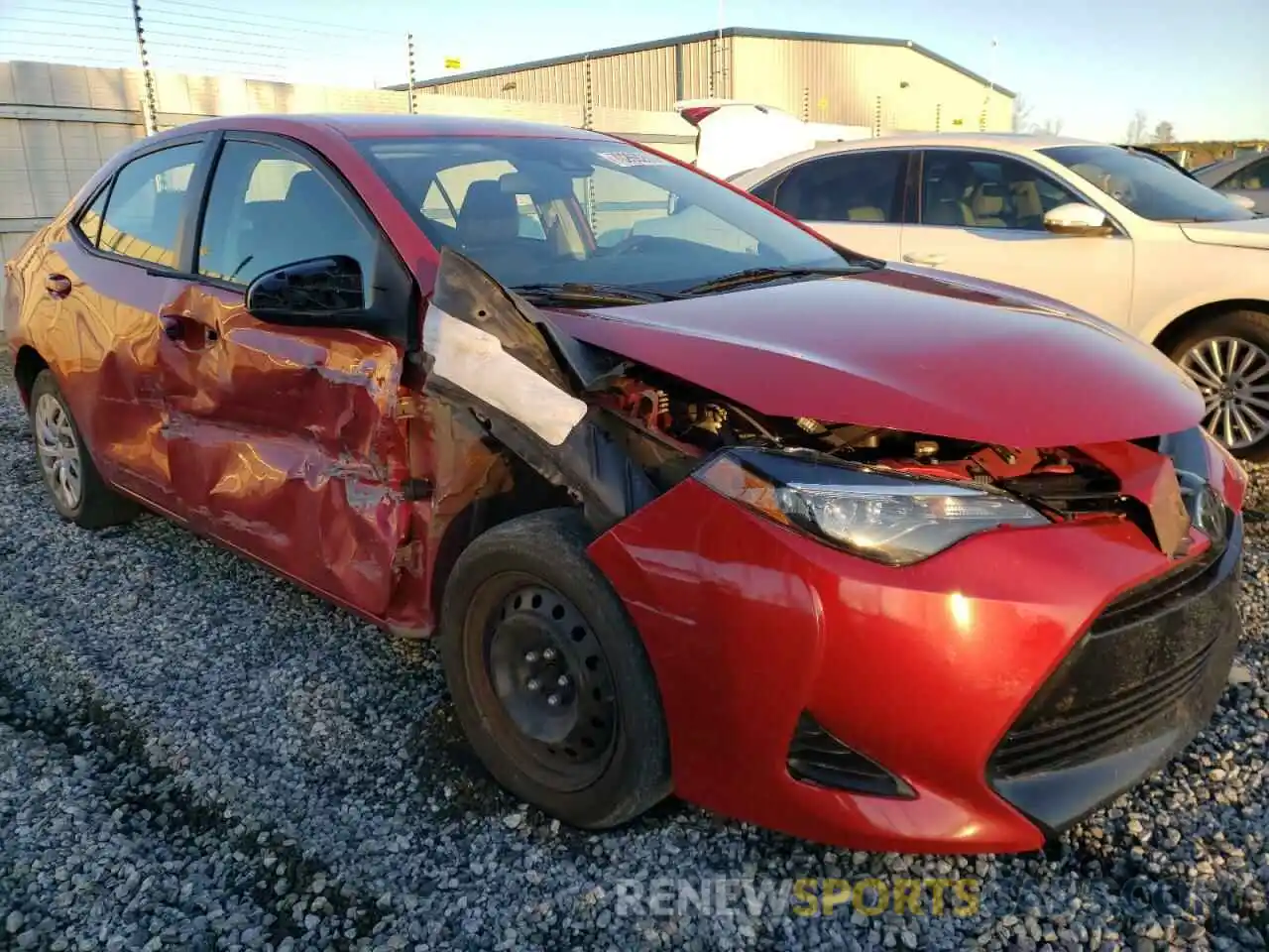 1 Photograph of a damaged car 5YFBURHE6KP900346 TOYOTA COROLLA 2019