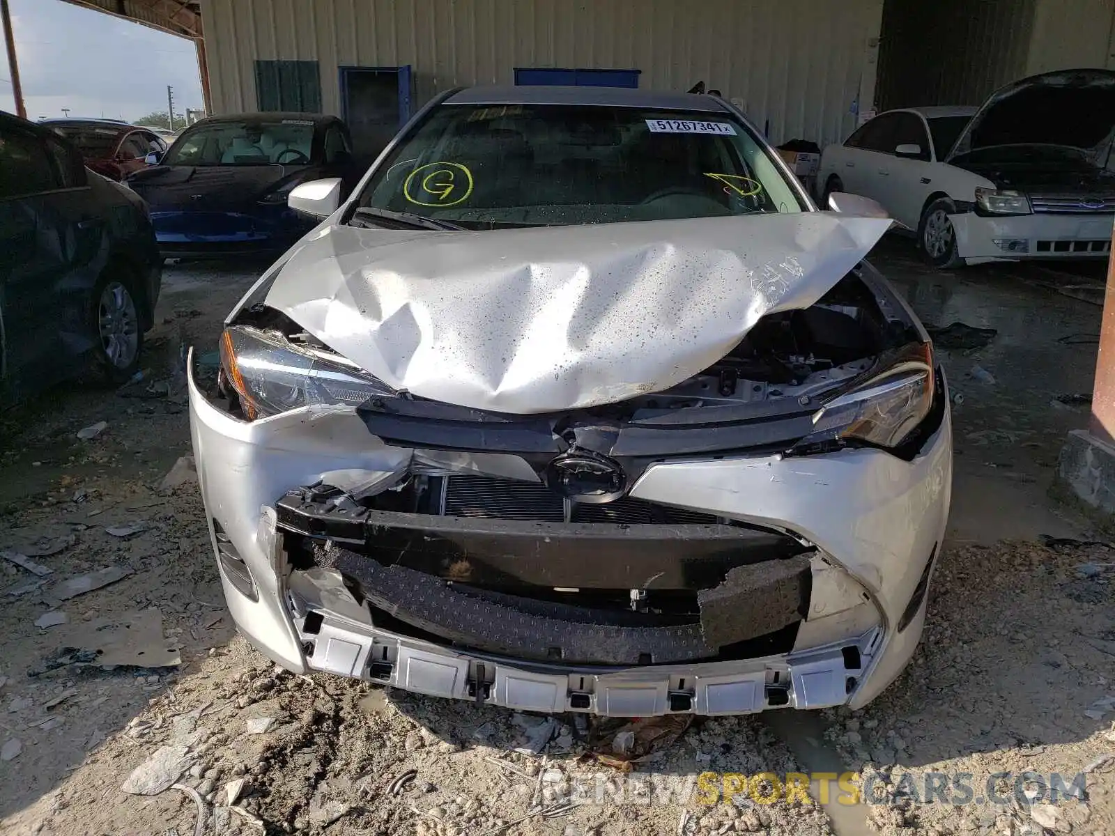 9 Photograph of a damaged car 5YFBURHE6KP900413 TOYOTA COROLLA 2019