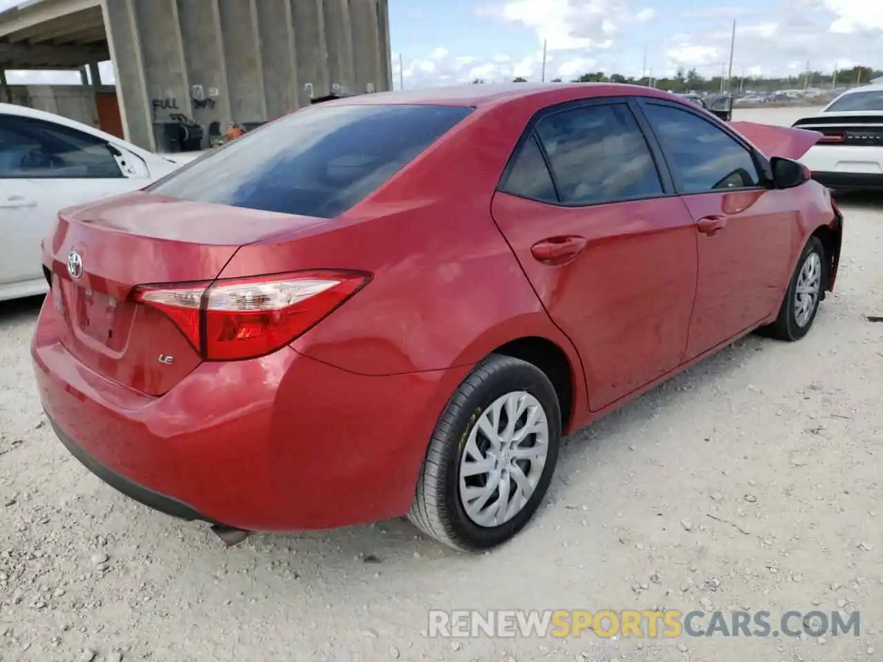 4 Photograph of a damaged car 5YFBURHE6KP900427 TOYOTA COROLLA 2019