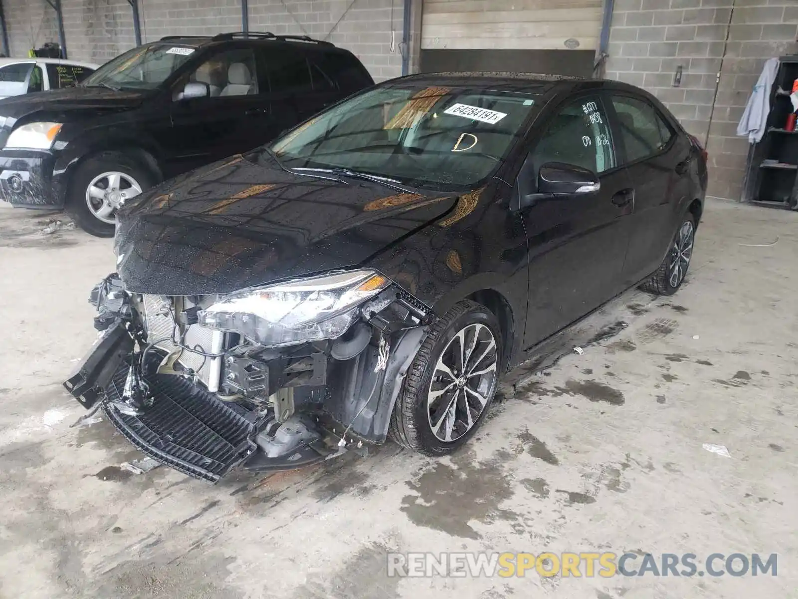 2 Photograph of a damaged car 5YFBURHE6KP900458 TOYOTA COROLLA 2019