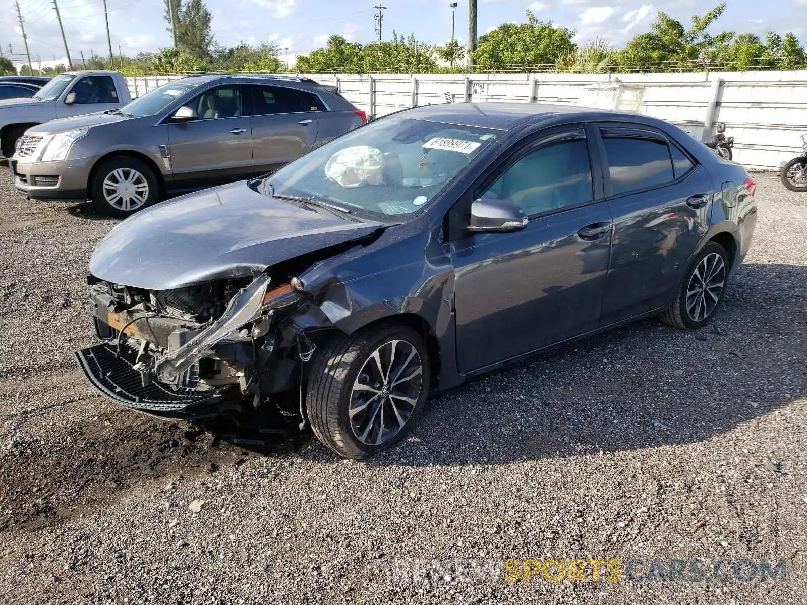 2 Photograph of a damaged car 5YFBURHE6KP900556 TOYOTA COROLLA 2019