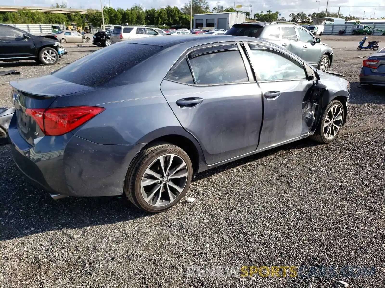 4 Photograph of a damaged car 5YFBURHE6KP900556 TOYOTA COROLLA 2019