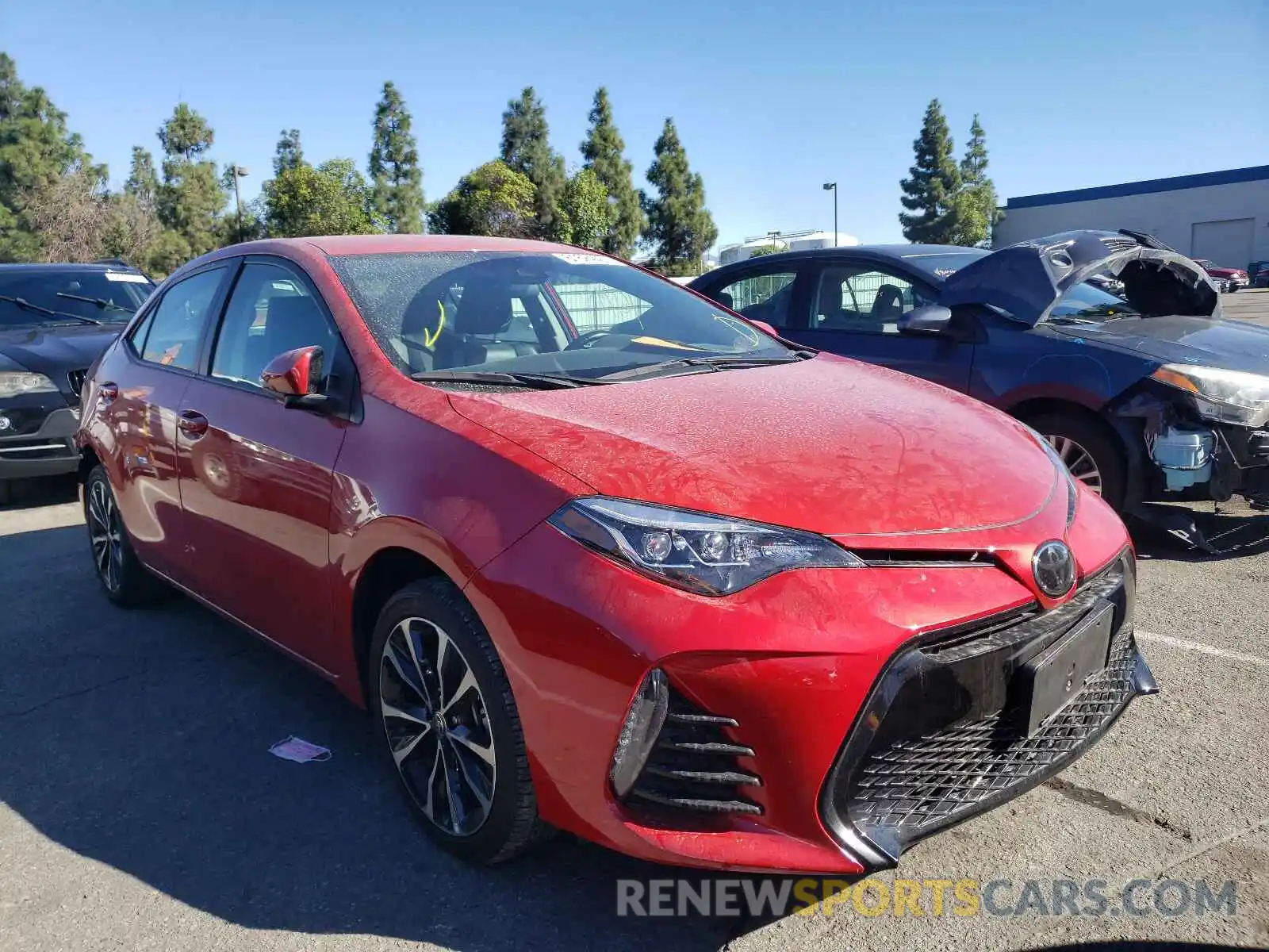 1 Photograph of a damaged car 5YFBURHE6KP900587 TOYOTA COROLLA 2019