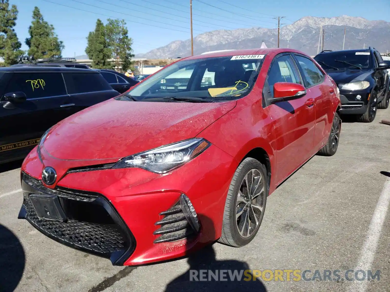 2 Photograph of a damaged car 5YFBURHE6KP900587 TOYOTA COROLLA 2019