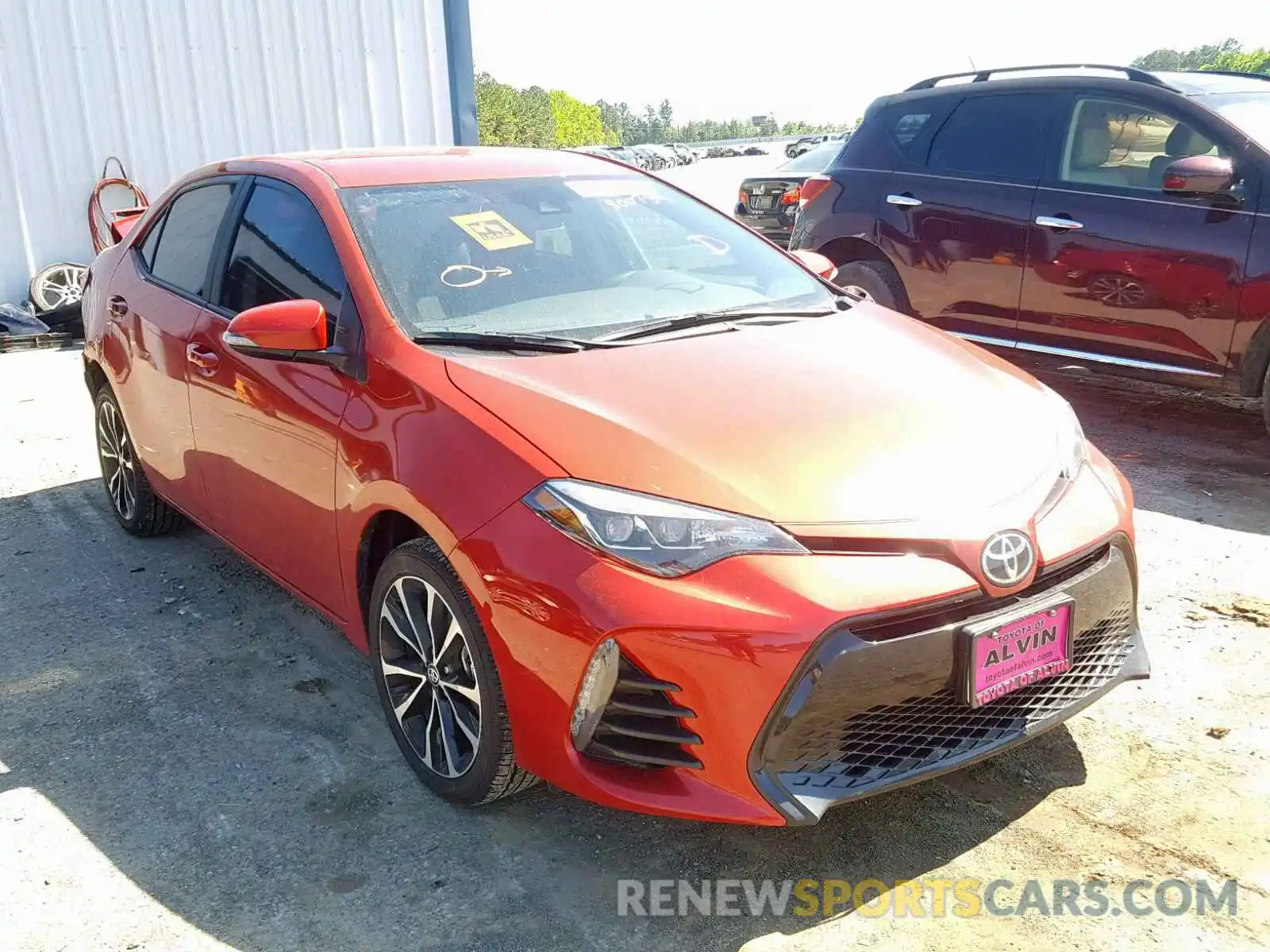 1 Photograph of a damaged car 5YFBURHE6KP900735 TOYOTA COROLLA 2019