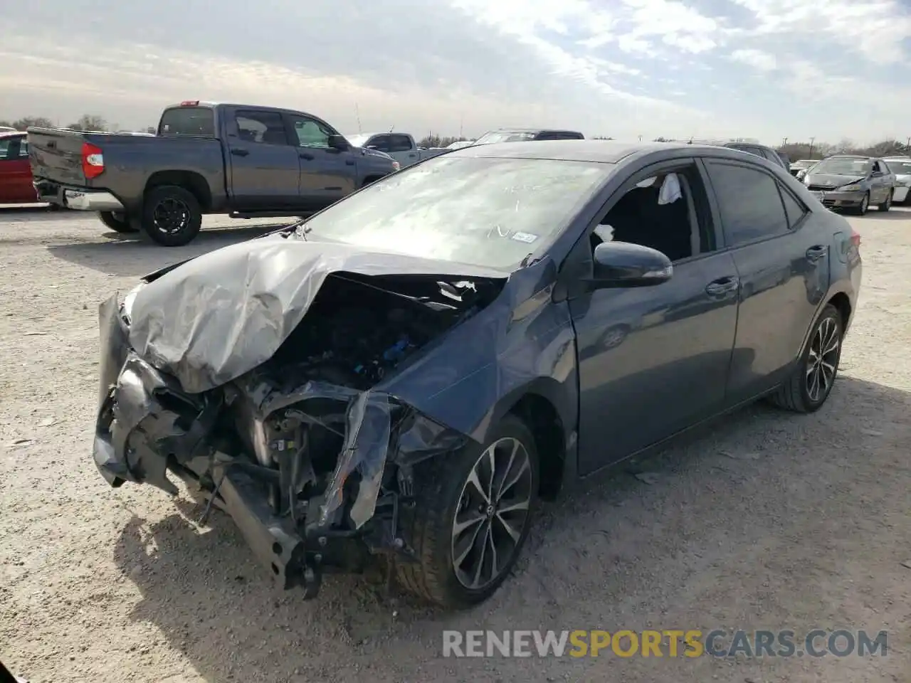 2 Photograph of a damaged car 5YFBURHE6KP900878 TOYOTA COROLLA 2019