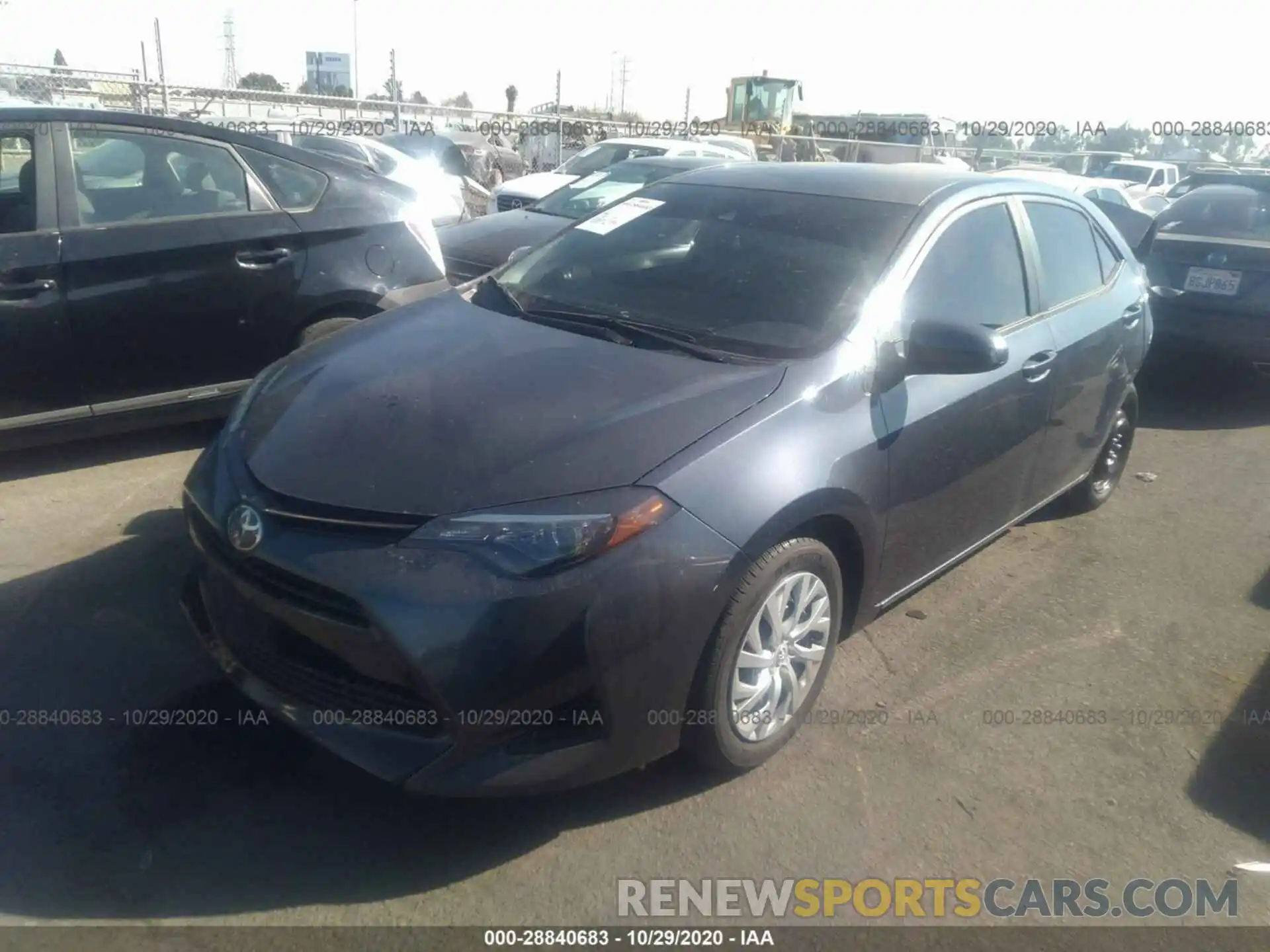 2 Photograph of a damaged car 5YFBURHE6KP901710 TOYOTA COROLLA 2019