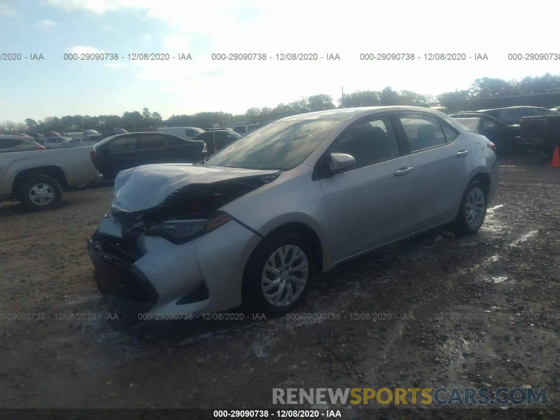 2 Photograph of a damaged car 5YFBURHE6KP902033 TOYOTA COROLLA 2019