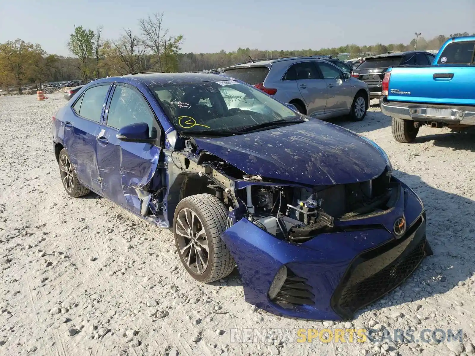 1 Photograph of a damaged car 5YFBURHE6KP902145 TOYOTA COROLLA 2019