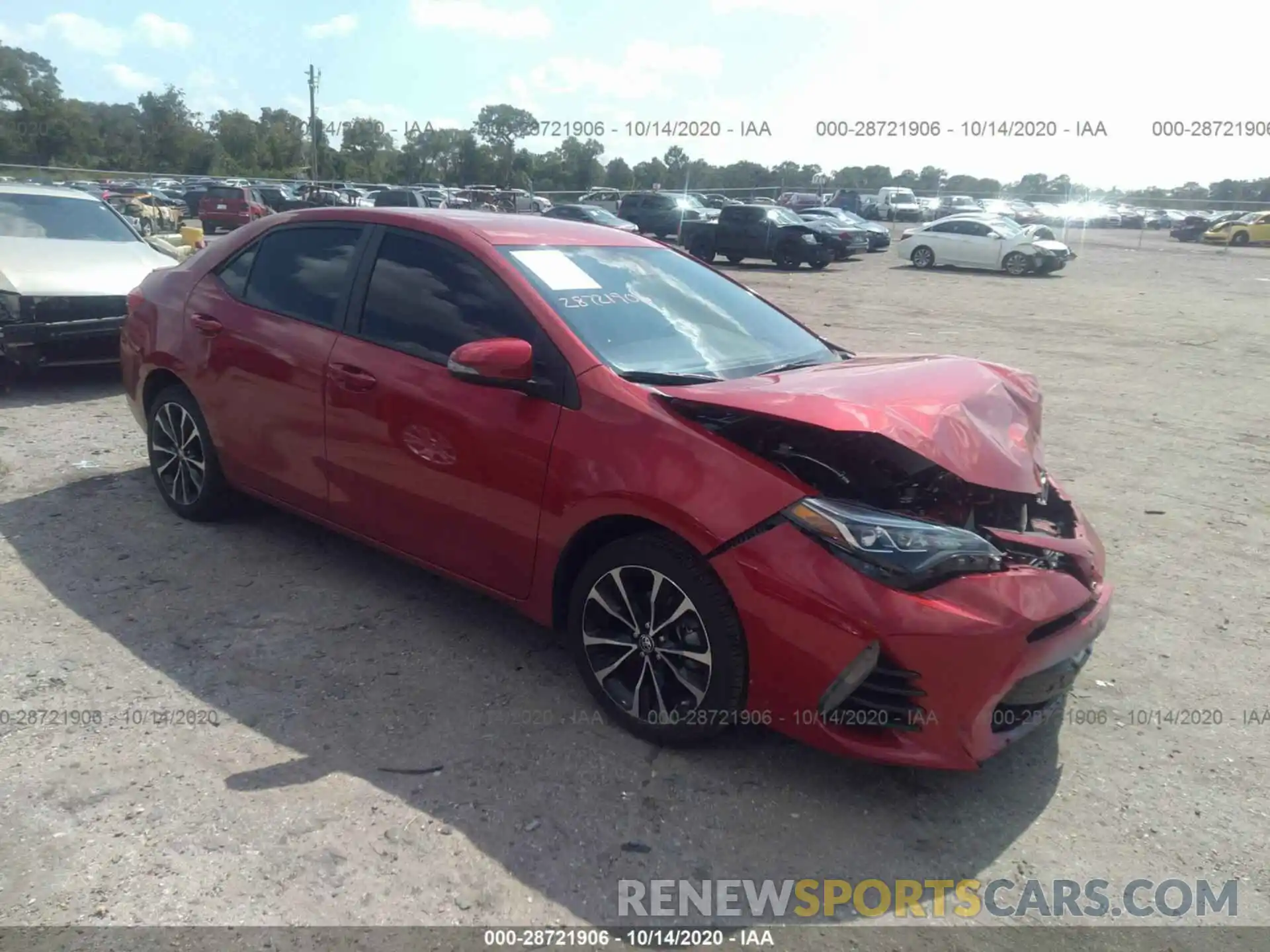 1 Photograph of a damaged car 5YFBURHE6KP902839 TOYOTA COROLLA 2019