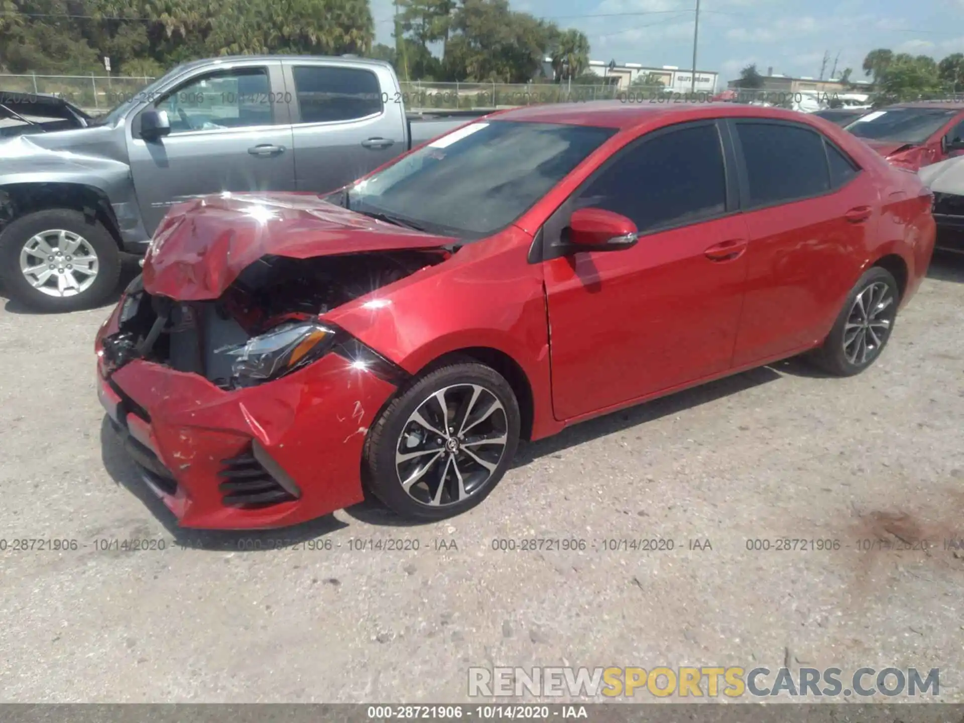 2 Photograph of a damaged car 5YFBURHE6KP902839 TOYOTA COROLLA 2019