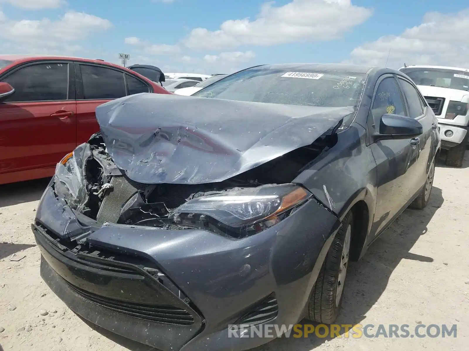 2 Photograph of a damaged car 5YFBURHE6KP902937 TOYOTA COROLLA 2019