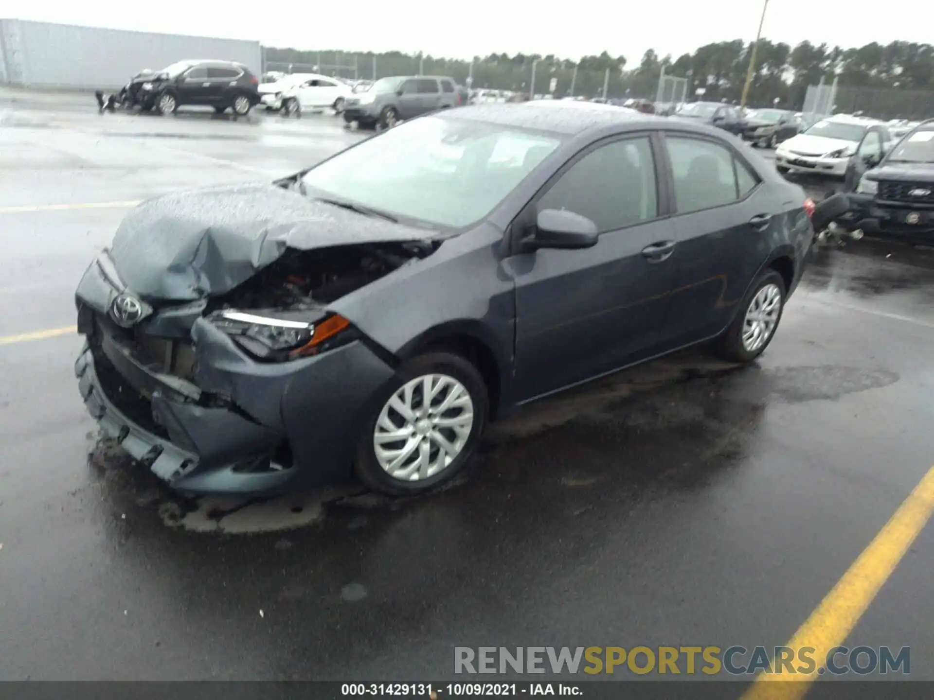 2 Photograph of a damaged car 5YFBURHE6KP903294 TOYOTA COROLLA 2019