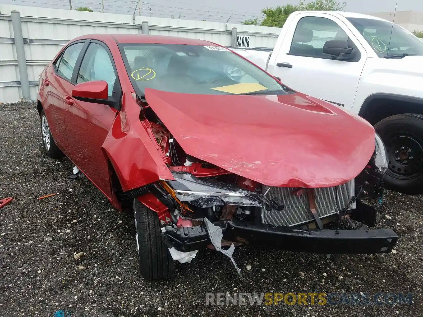 1 Photograph of a damaged car 5YFBURHE6KP903571 TOYOTA COROLLA 2019