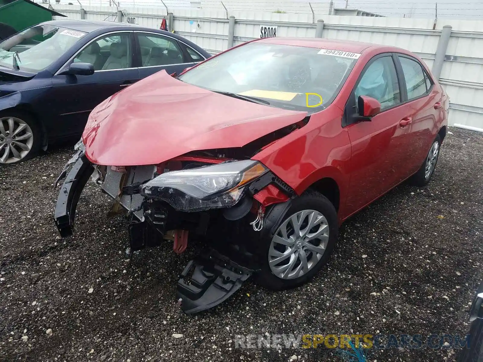 2 Photograph of a damaged car 5YFBURHE6KP903571 TOYOTA COROLLA 2019