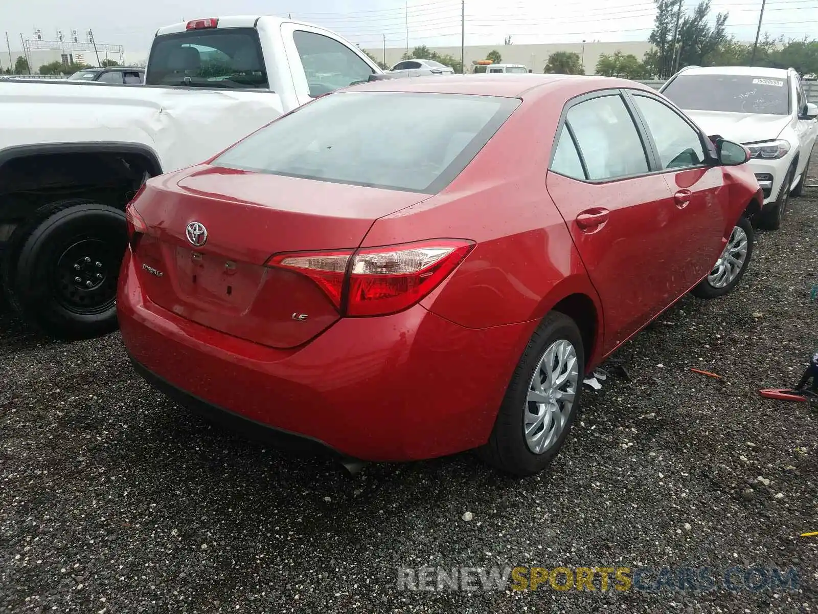 4 Photograph of a damaged car 5YFBURHE6KP903571 TOYOTA COROLLA 2019