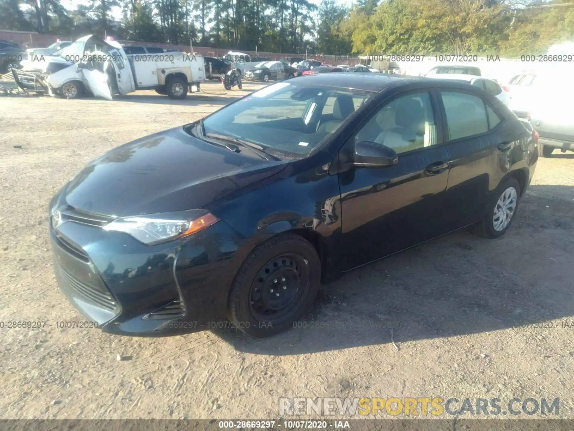 2 Photograph of a damaged car 5YFBURHE6KP903649 TOYOTA COROLLA 2019