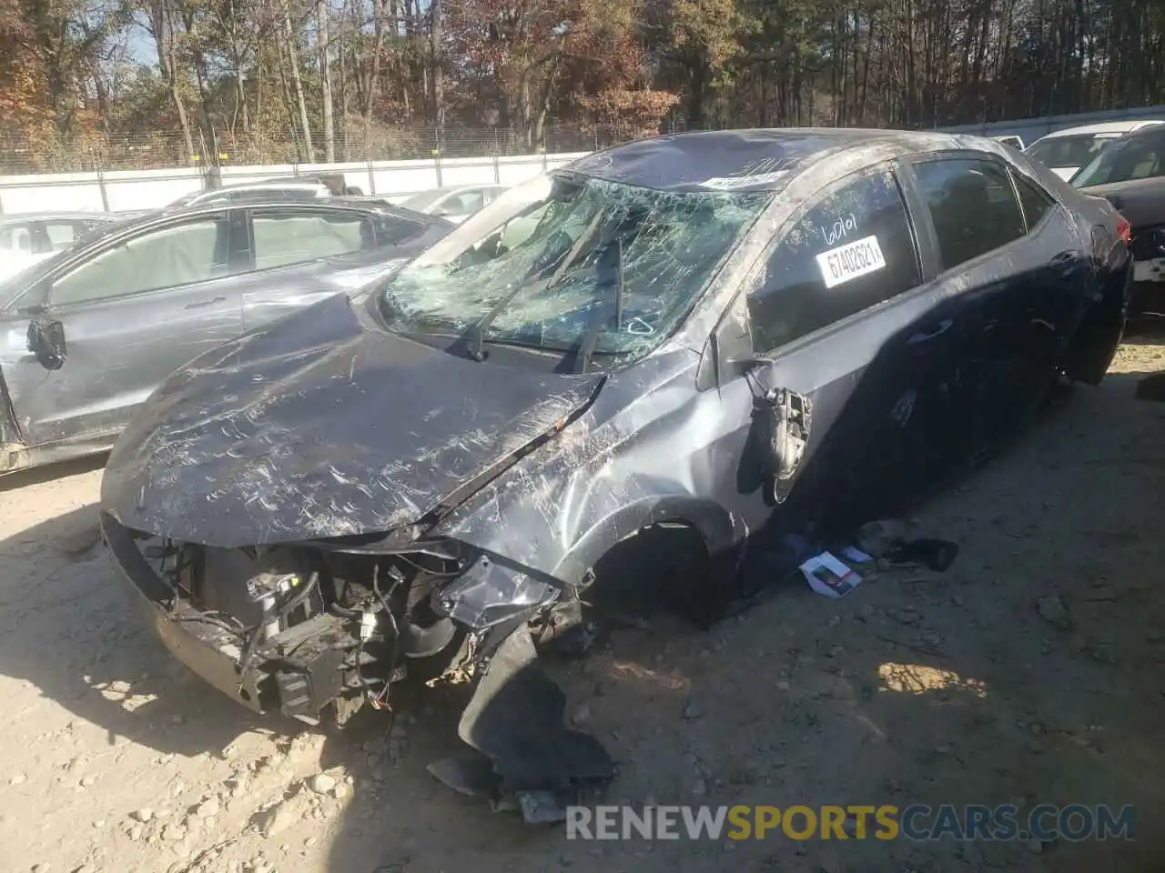 2 Photograph of a damaged car 5YFBURHE6KP903747 TOYOTA COROLLA 2019