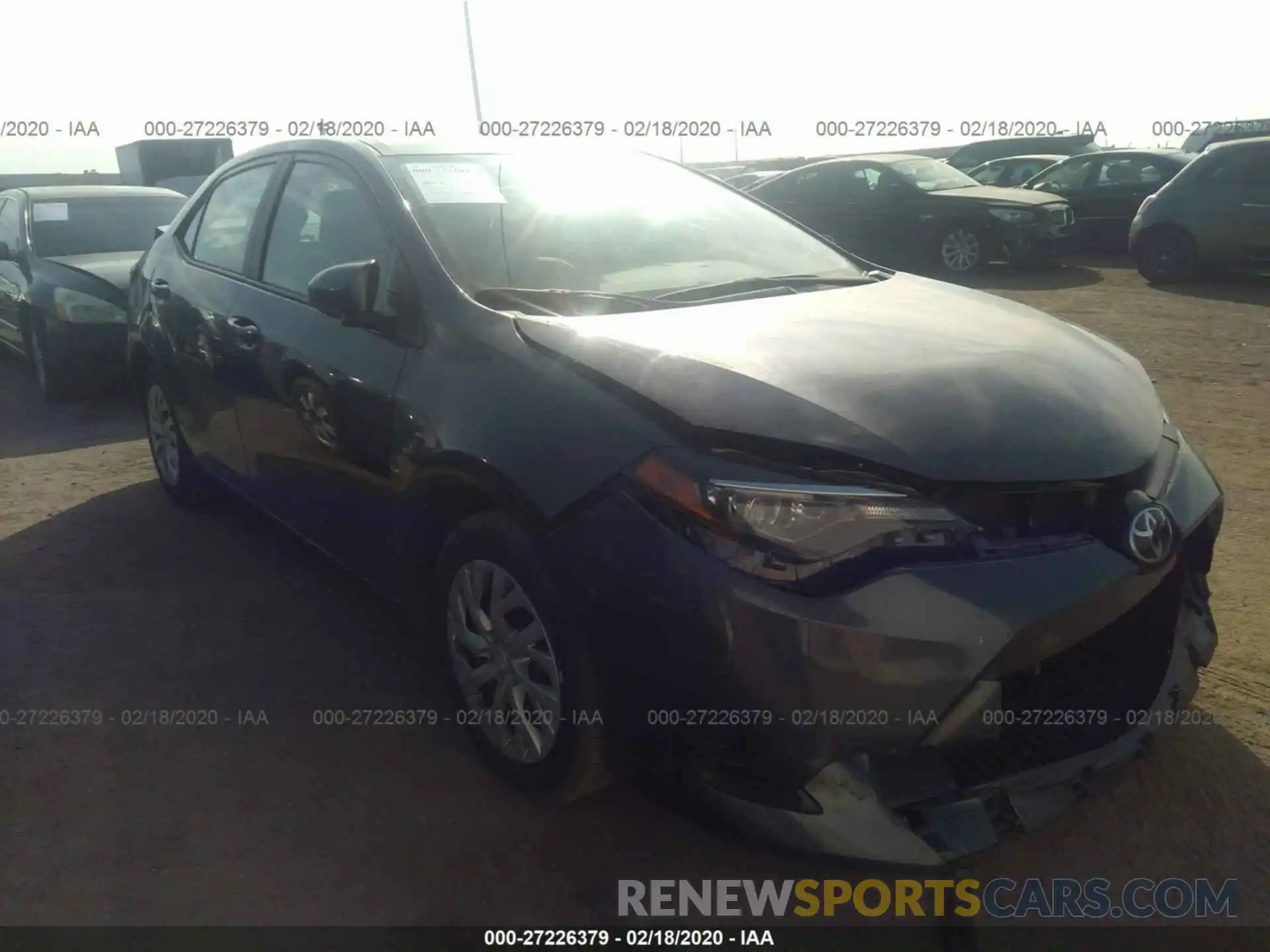 1 Photograph of a damaged car 5YFBURHE6KP903764 TOYOTA COROLLA 2019