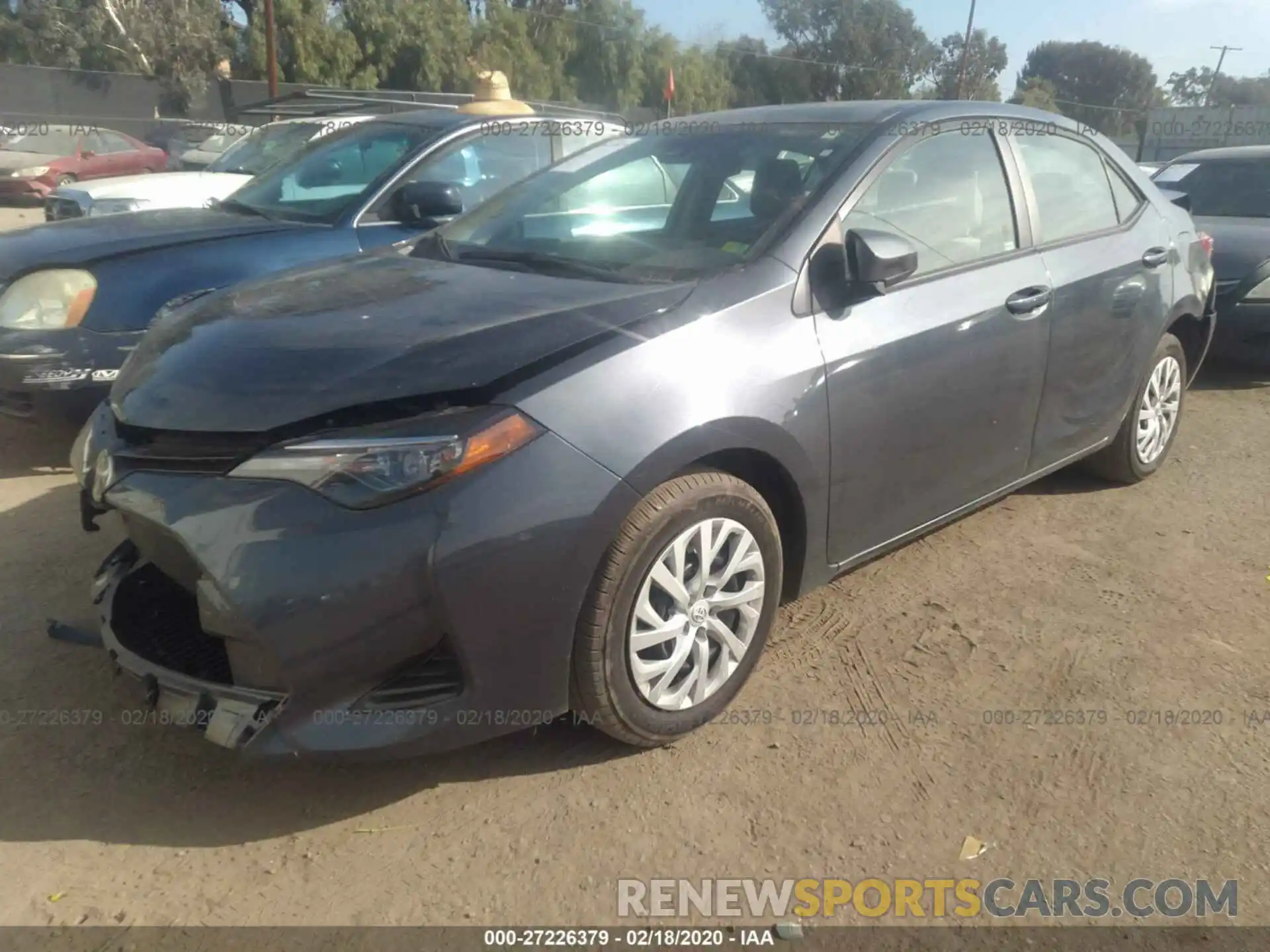 2 Photograph of a damaged car 5YFBURHE6KP903764 TOYOTA COROLLA 2019