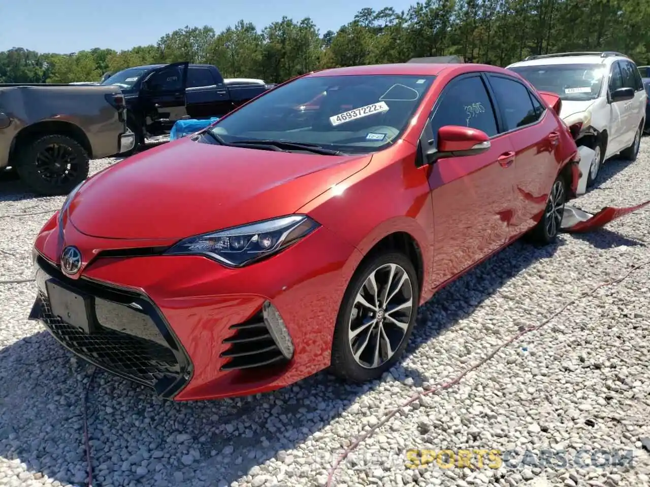 2 Photograph of a damaged car 5YFBURHE6KP904638 TOYOTA COROLLA 2019