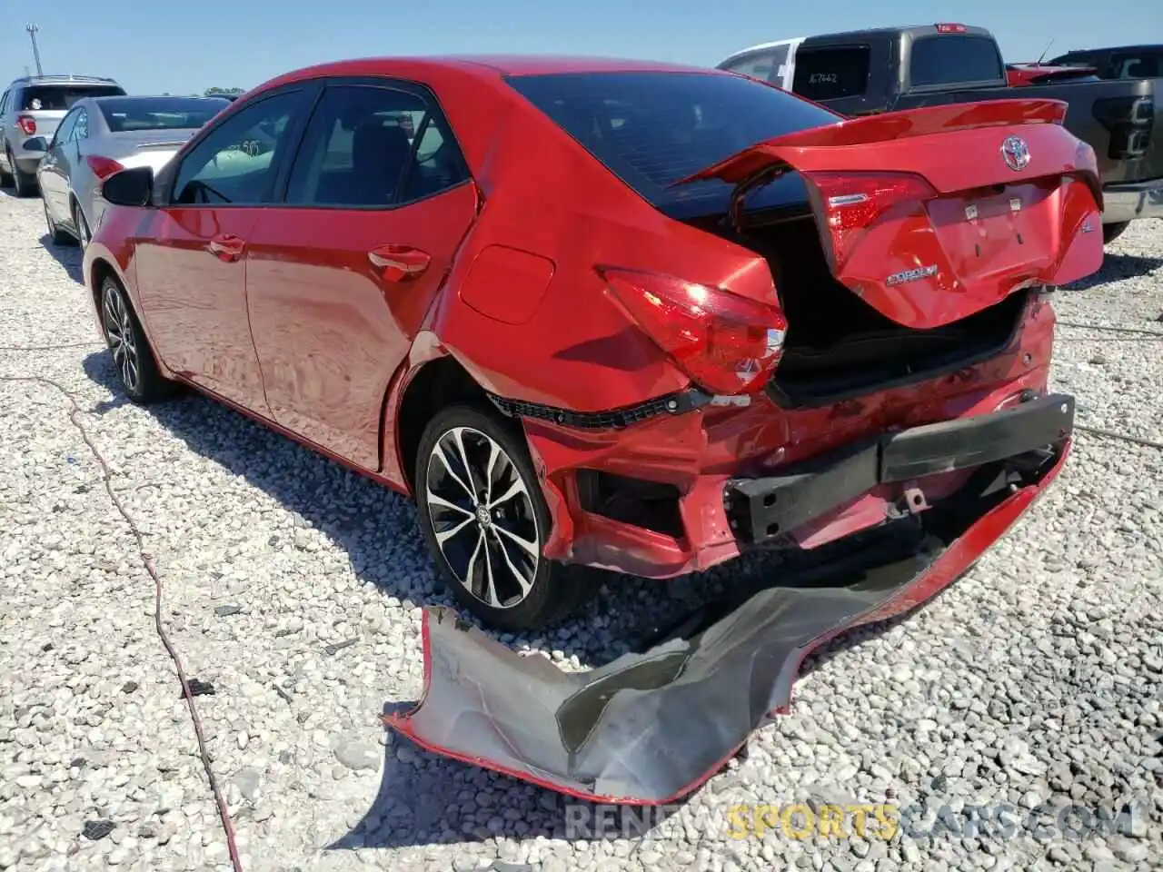 3 Photograph of a damaged car 5YFBURHE6KP904638 TOYOTA COROLLA 2019