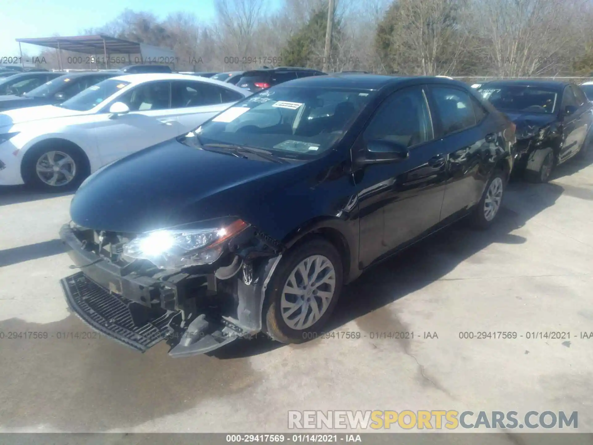 2 Photograph of a damaged car 5YFBURHE6KP904672 TOYOTA COROLLA 2019