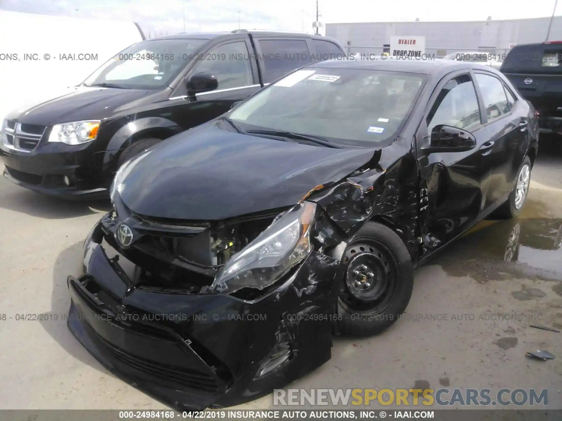 2 Photograph of a damaged car 5YFBURHE6KP904722 TOYOTA COROLLA 2019